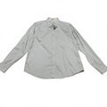 Blackberrys Mens Size L/40 Blue Gray Slim Fit Dress Shirt 2 Ply Ultra