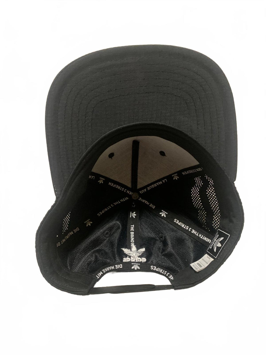 Adidas Mens OSFA Black Baseball Cap Logo Patch