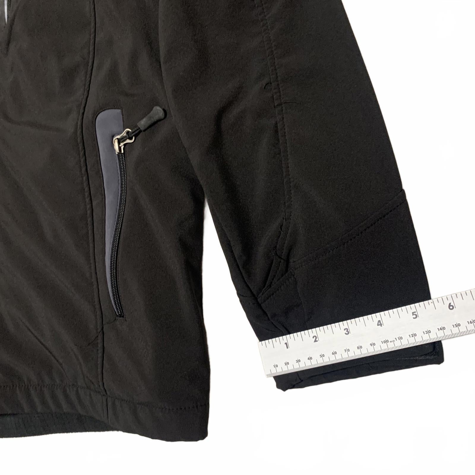Snozu Performance Men's Size M Black Utility Jacket Hooded Coat Zip 4 Pockets