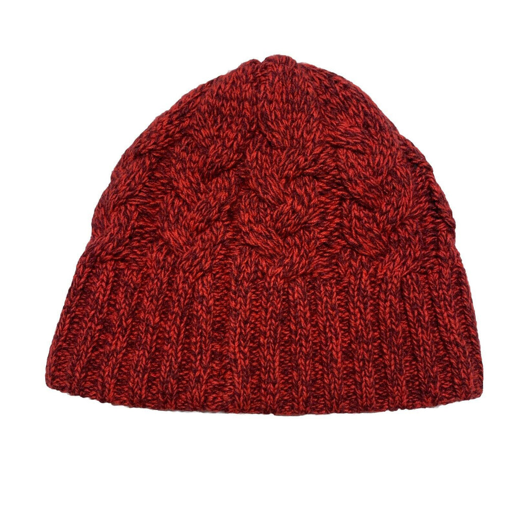 Under Armour Cable Knit Beanie Fleece Lined Red