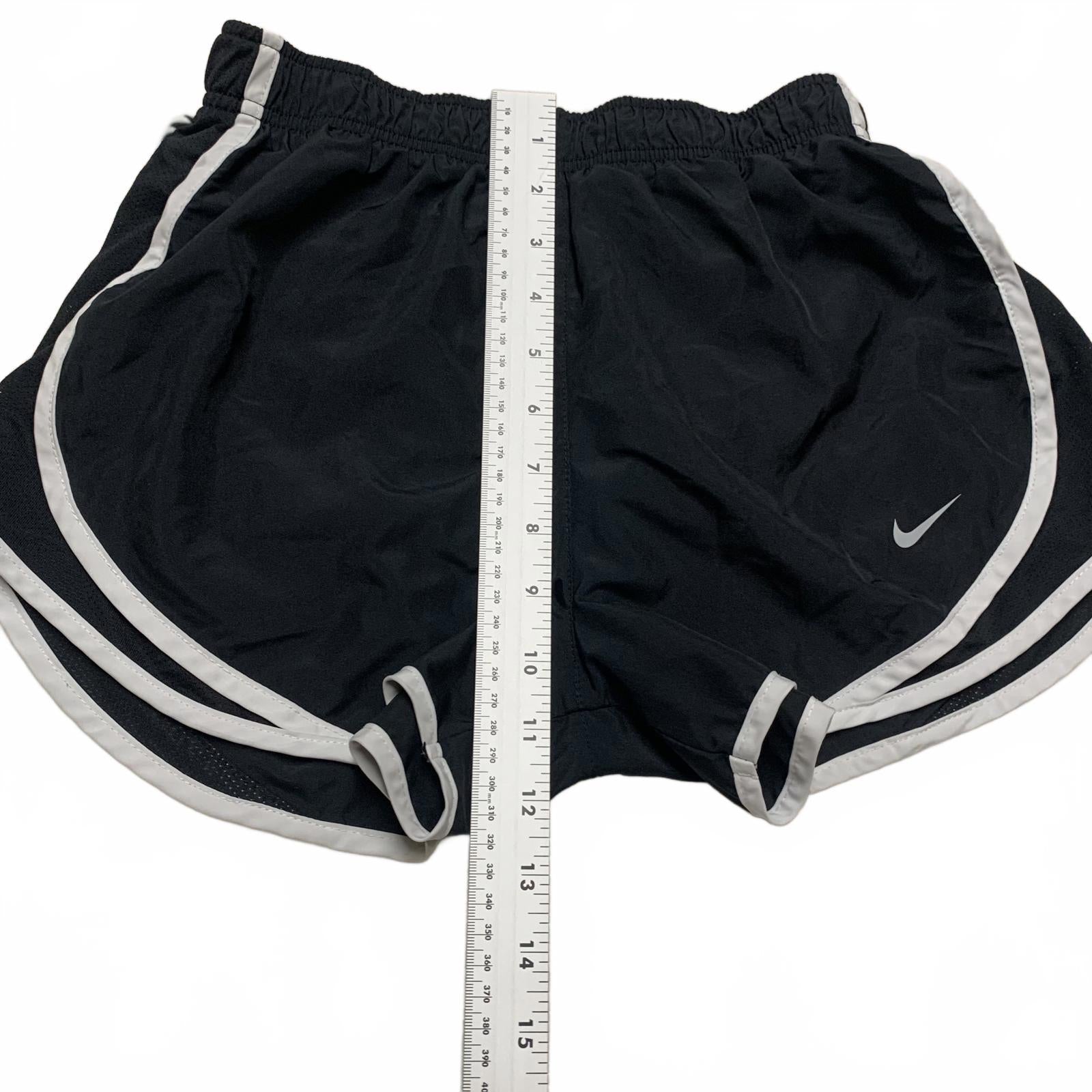 Nike Dri Fit  Women's Sz Small Running Shorts Black White Trim