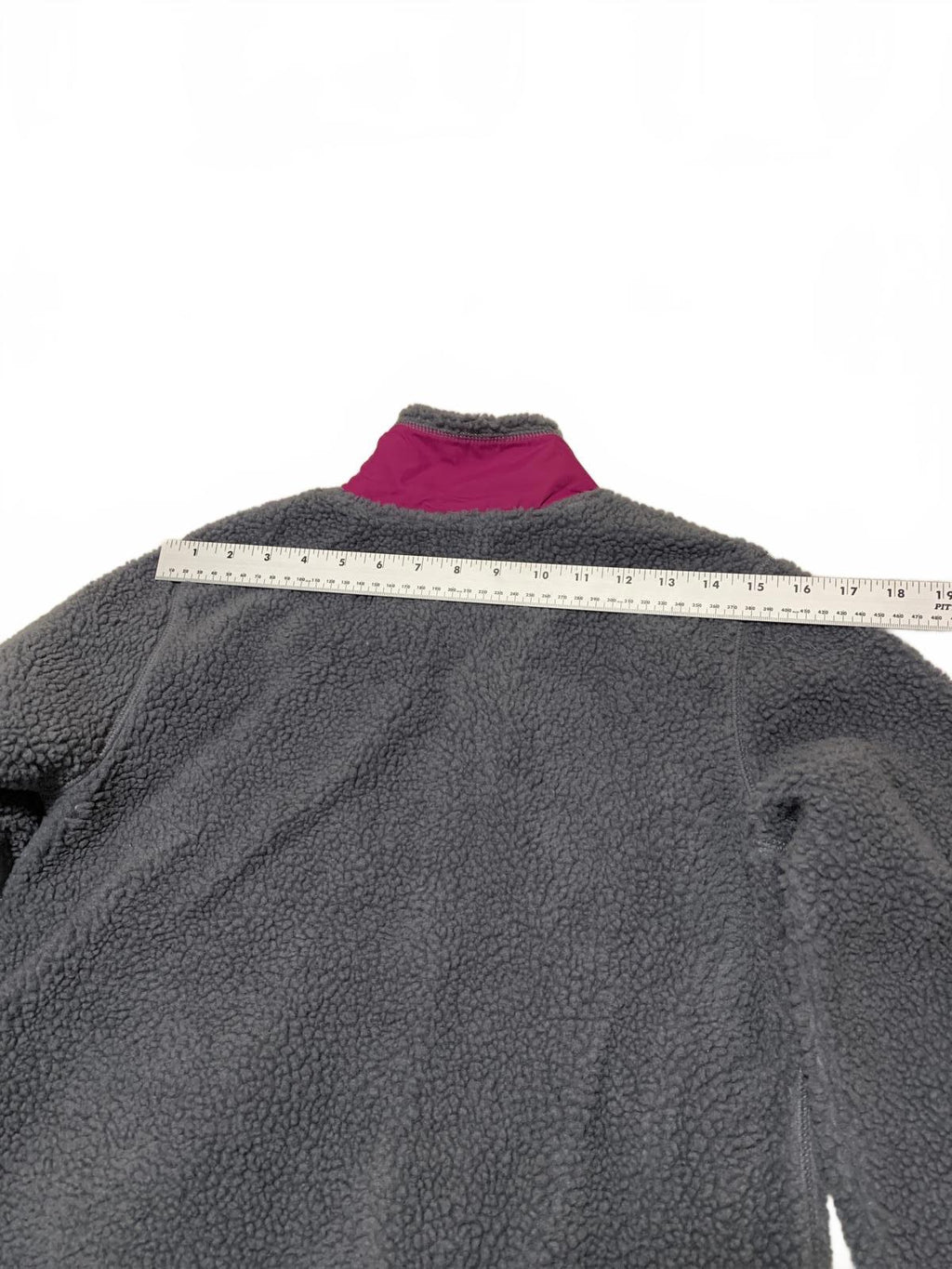 Old Navy Girl’s Size XL TG 14R Gray Fleece Jacket Pink Accent