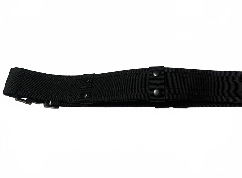 Rugged Nylon Adjustable Black Belt Strap Buckle Utility Multi-Snap Design