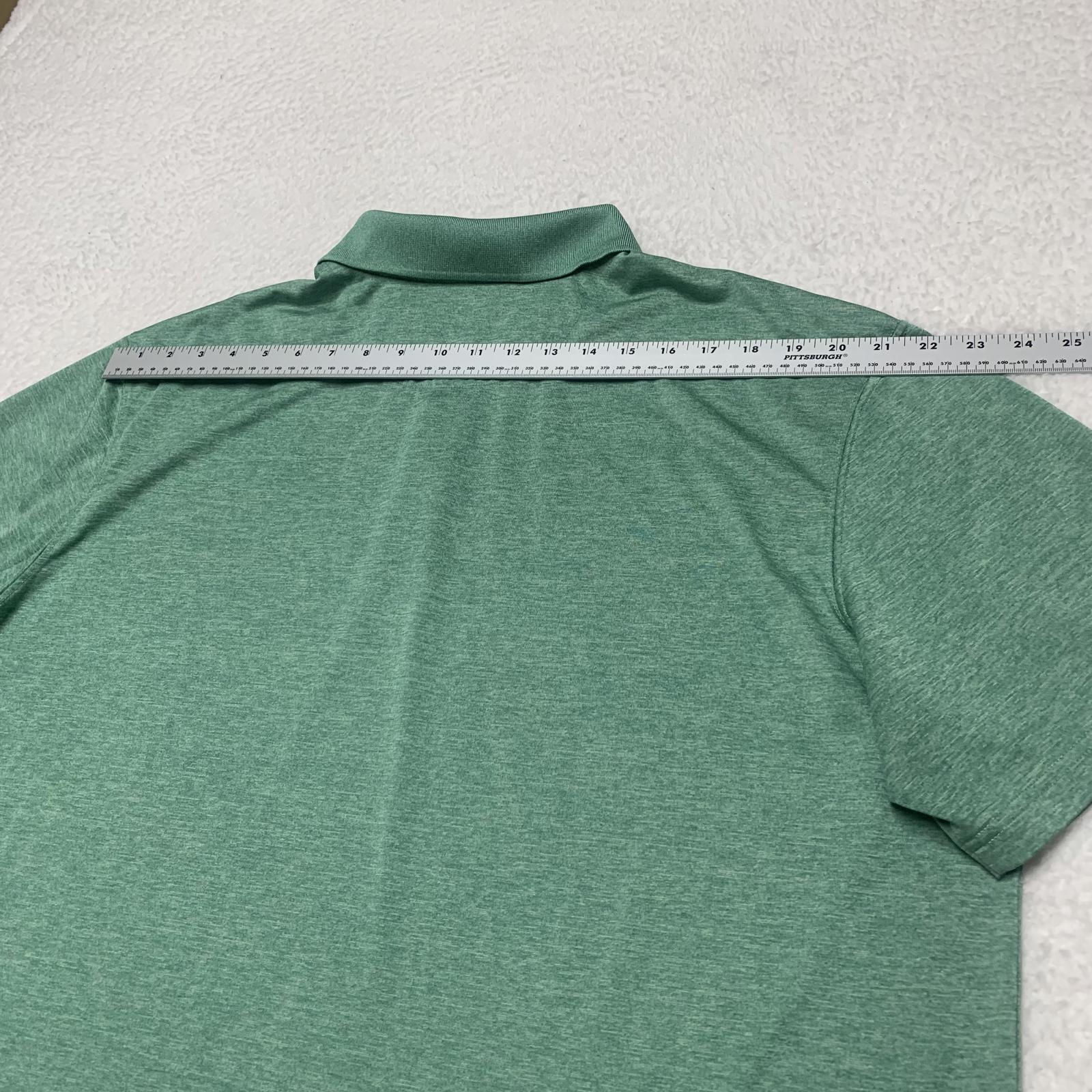 Haggar Mens Size XXLarge Green Comfort Fit Polo Shirt