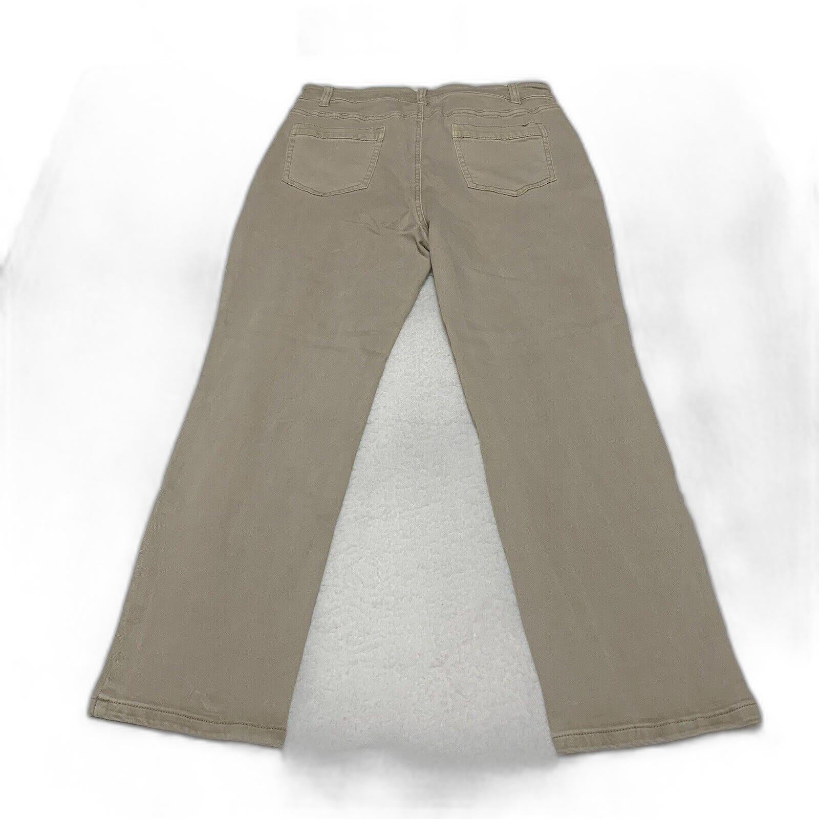 Nic+Zoe Jeans Women’s Size 32 Tan  Patch Front Pocket Beige