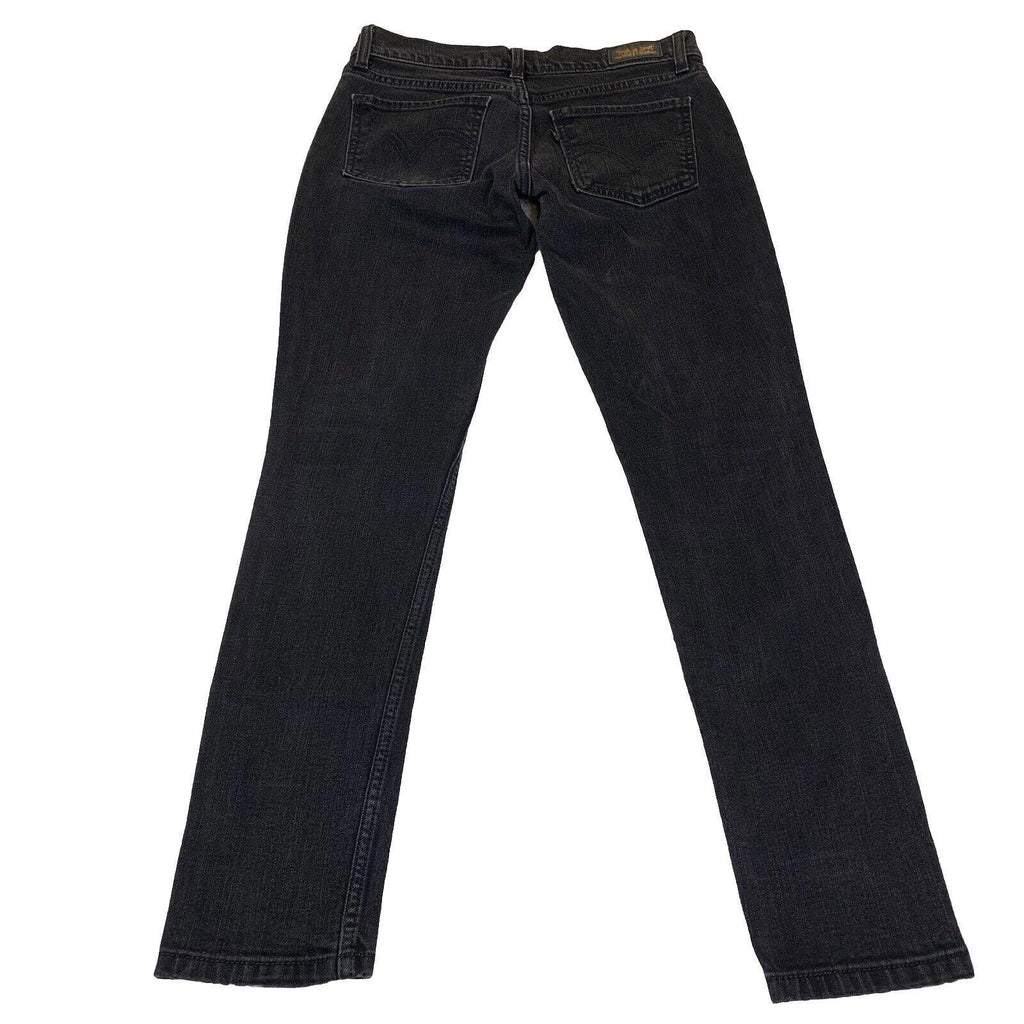 Levis 524 Jeans Girls 5 S/C Black Super low Skinny  Stretch