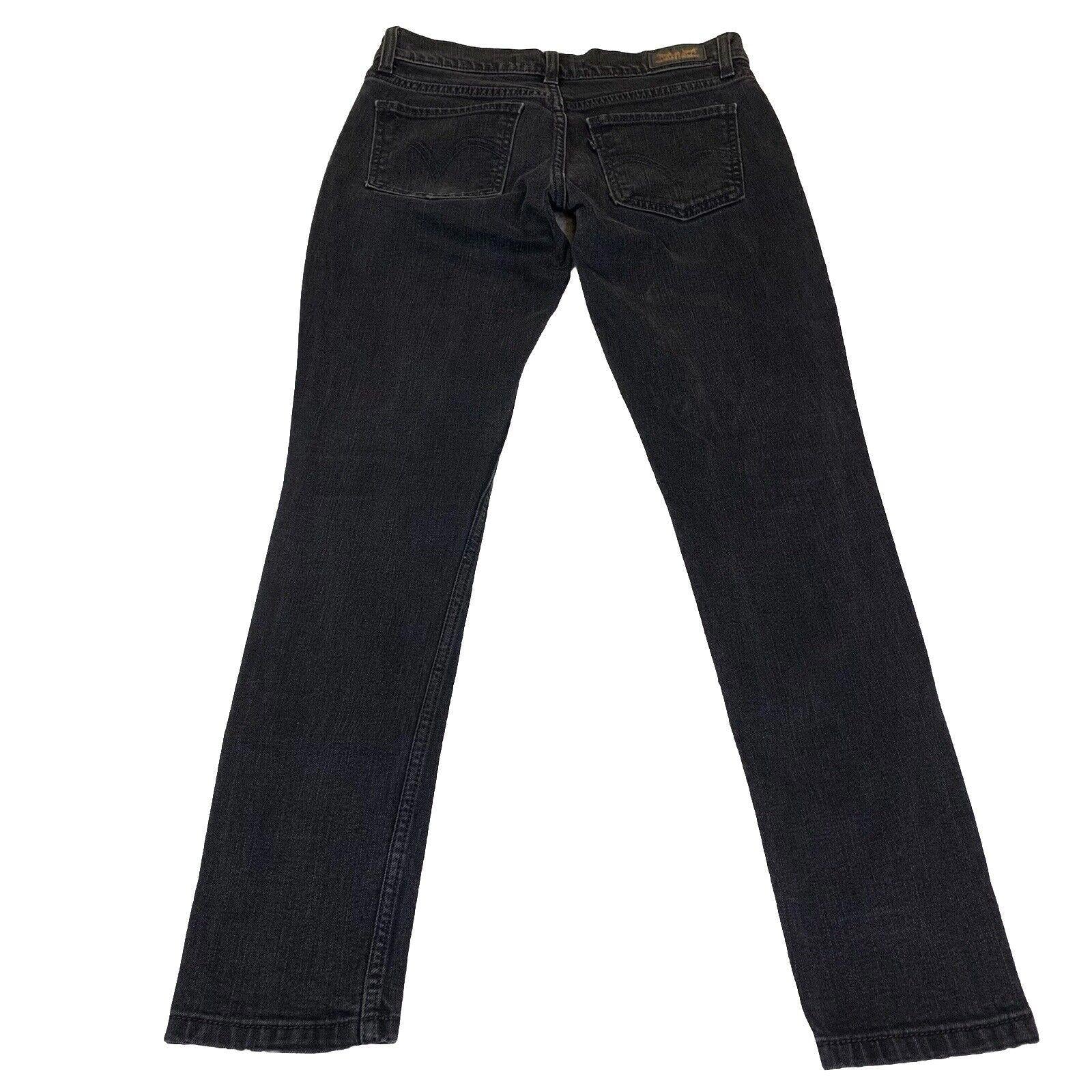 Levis 524 Jeans Girls 5 S/C Black Super low Skinny  Stretch