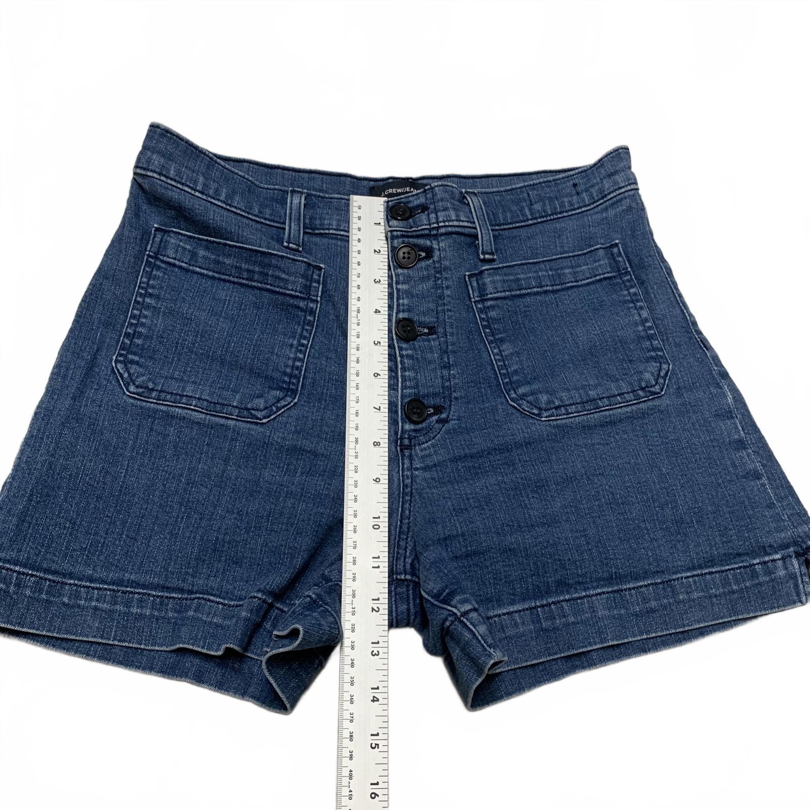 J. Crew Womens Size 29 High-Waisted Denim Shorts Button Fly