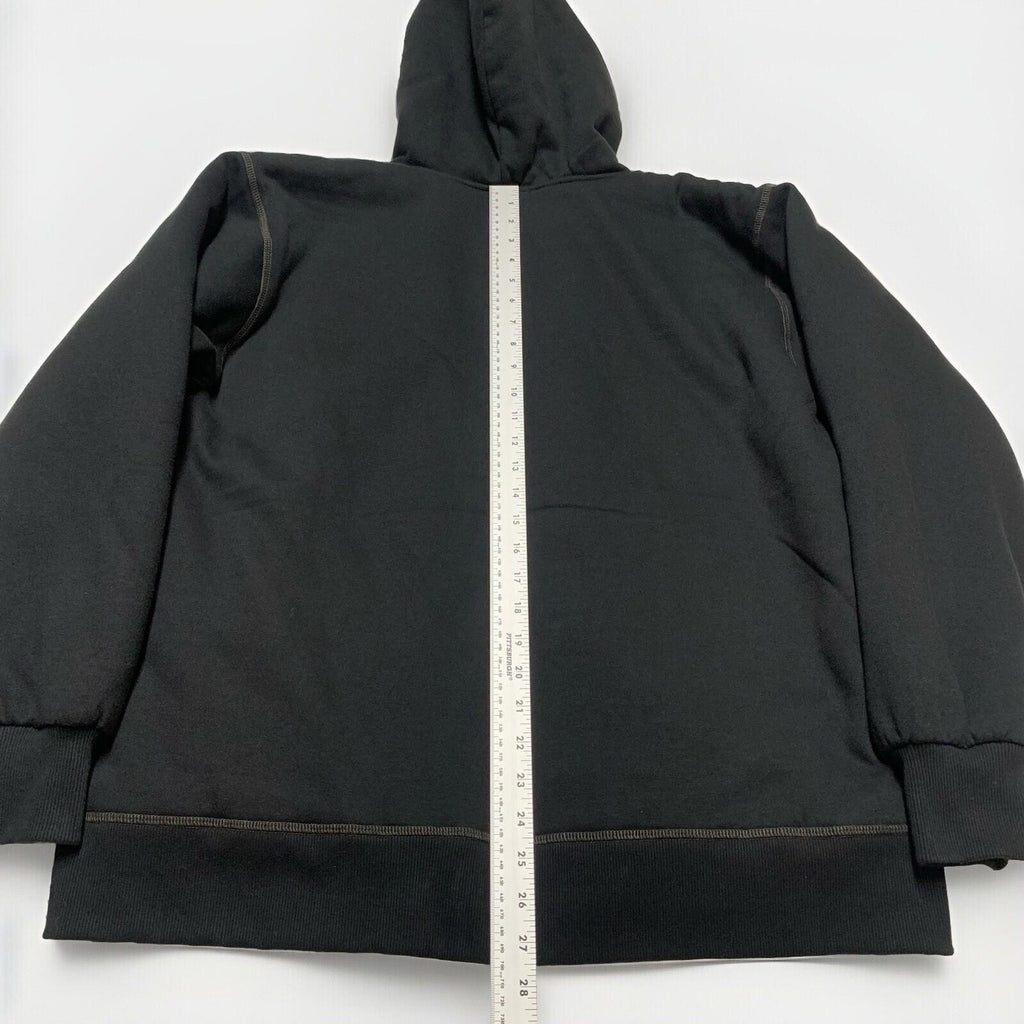 Smith's Work Wear Men's Large Black  Soft Sherpa Lined Hooded Sweater Jacket