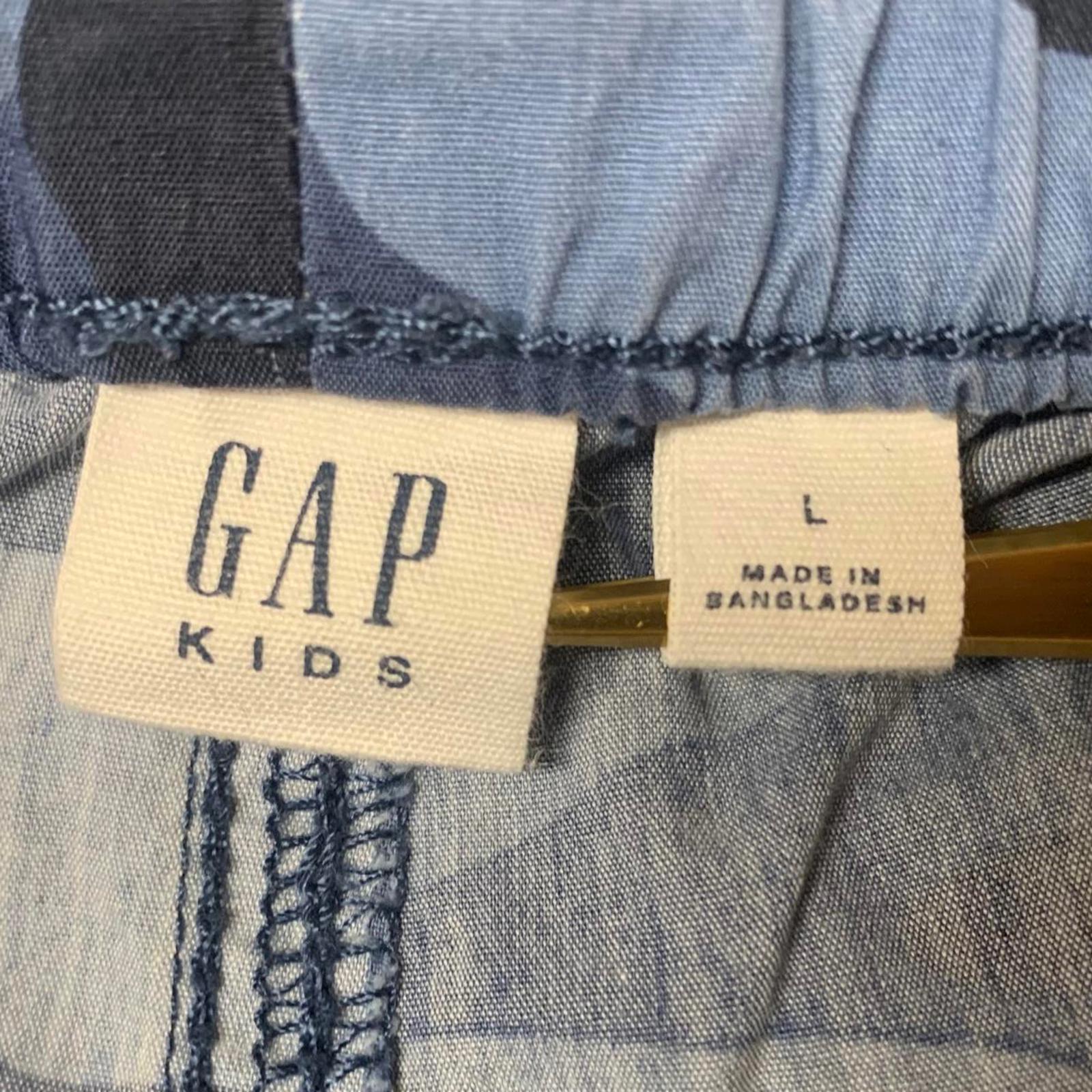 GAP Kids Sz Large Blue Camouflage Cargo Shorts Summer W22