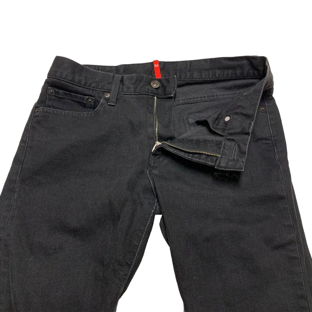 UNIQLO Girls Size 5 Black Jeans Slim Fit Straight Legs from Japan