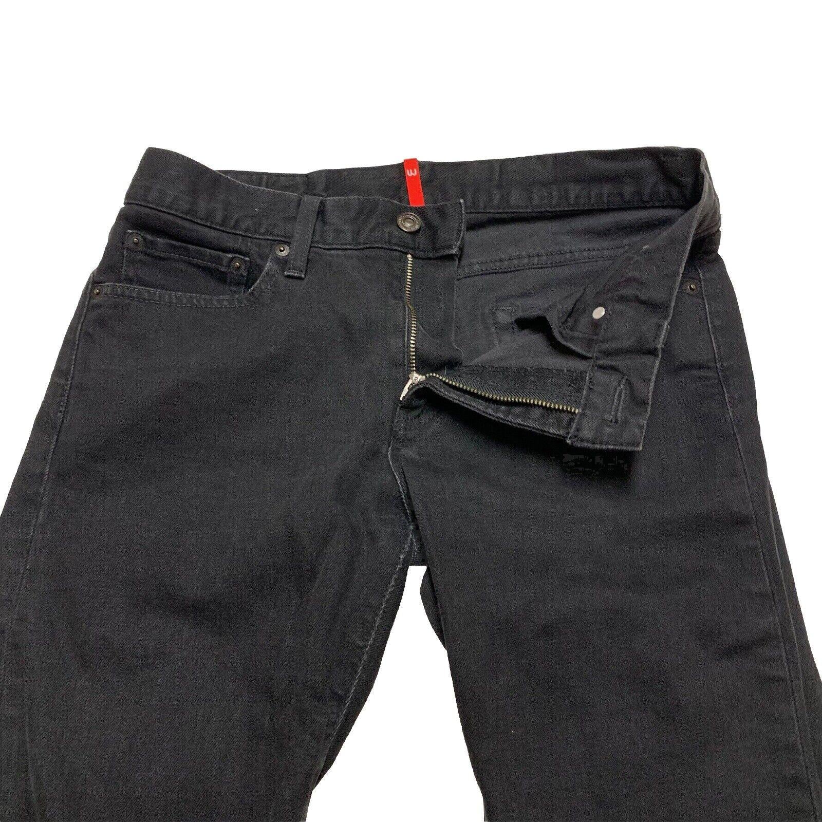 UNIQLO Girls Size 5 Black Jeans Slim Fit Straight Legs from Japan