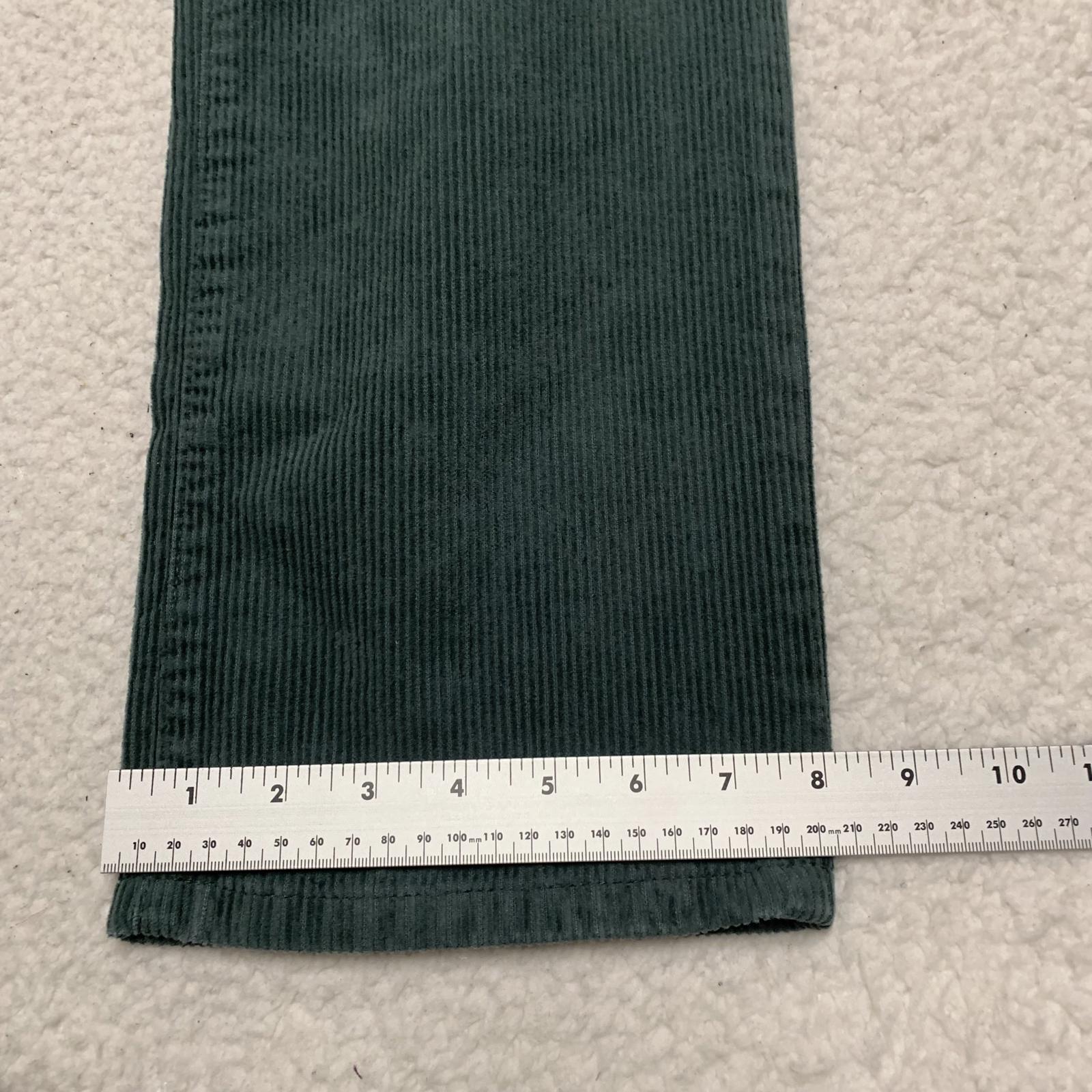 Pacsun Women's Size S Green Loose Fit Elastic Waist Corduroy Pants 30 X 28.75