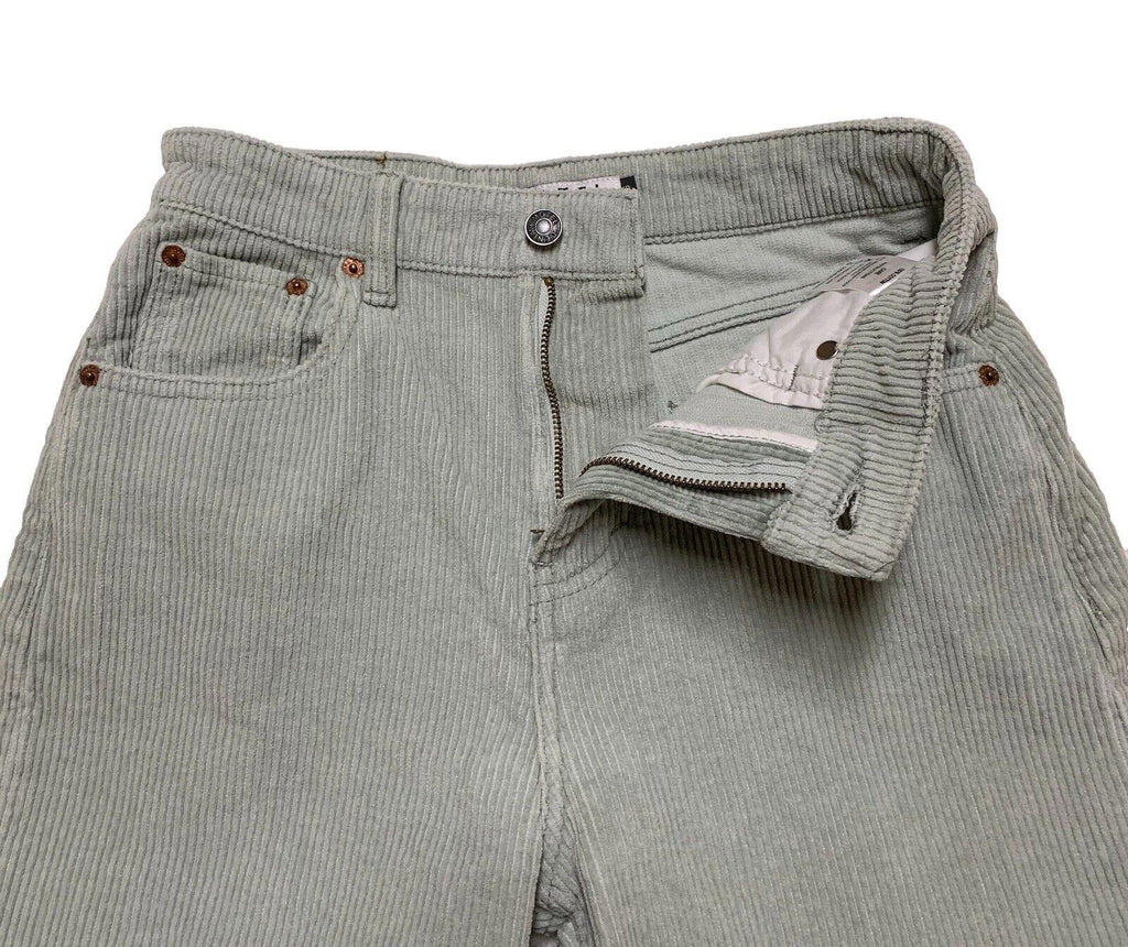 Motel Corduroy Pants Women’s XS Mint Green Wide Leg Light