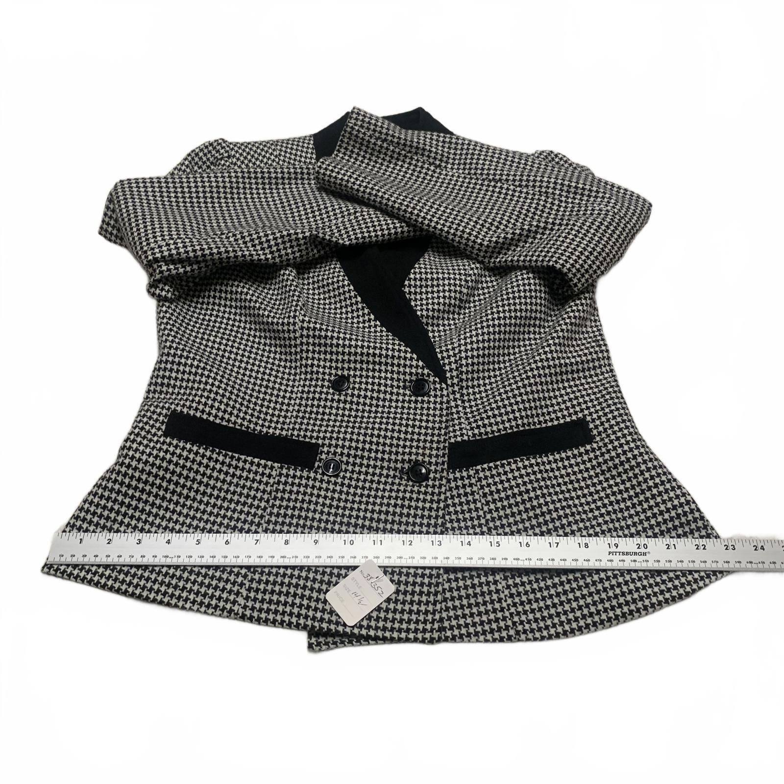 VTG 80s Jacques New York Paris Womens Sz 14 1/2 Career Blazer Jacket Wool USA