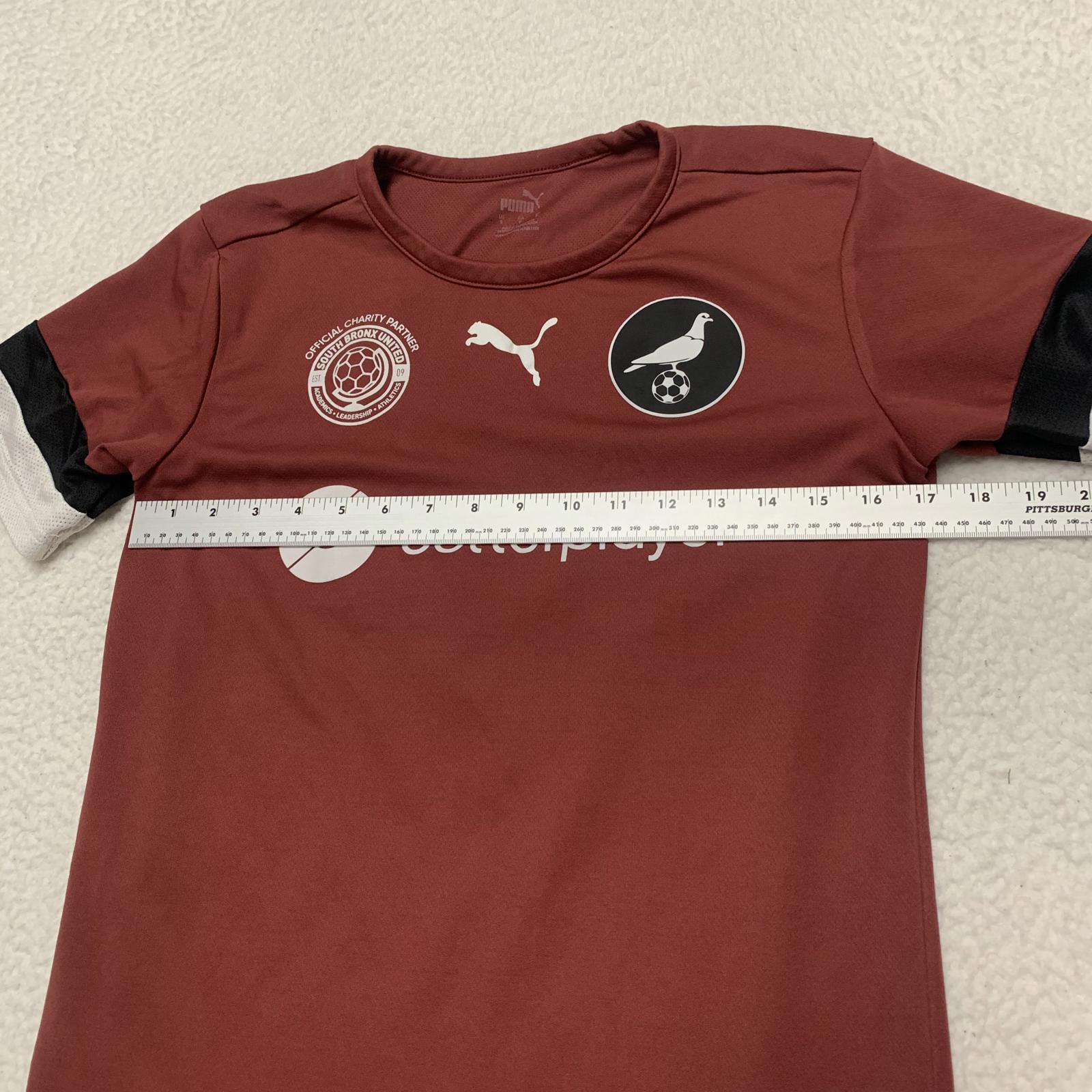PUMA NYC Footy Soccer Men's Jersey Size S Burgundy