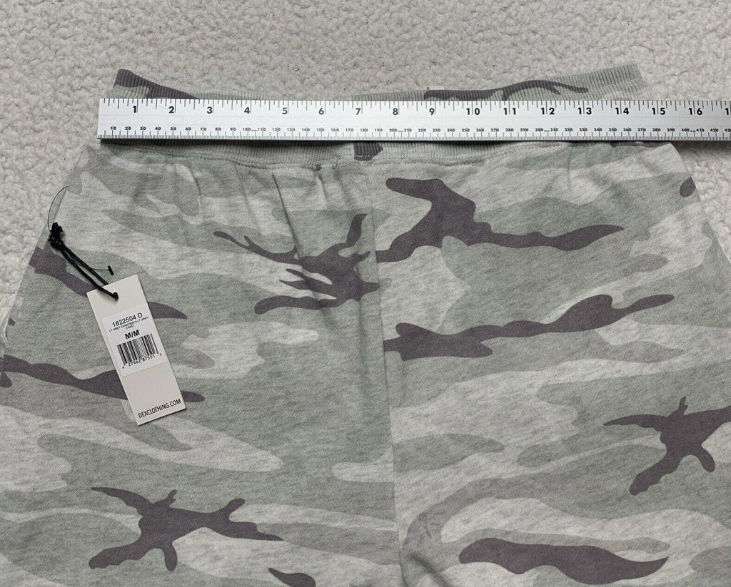 Dex Clothing Women Medium Light Gray Jogger Legging Pants Camouflage Print