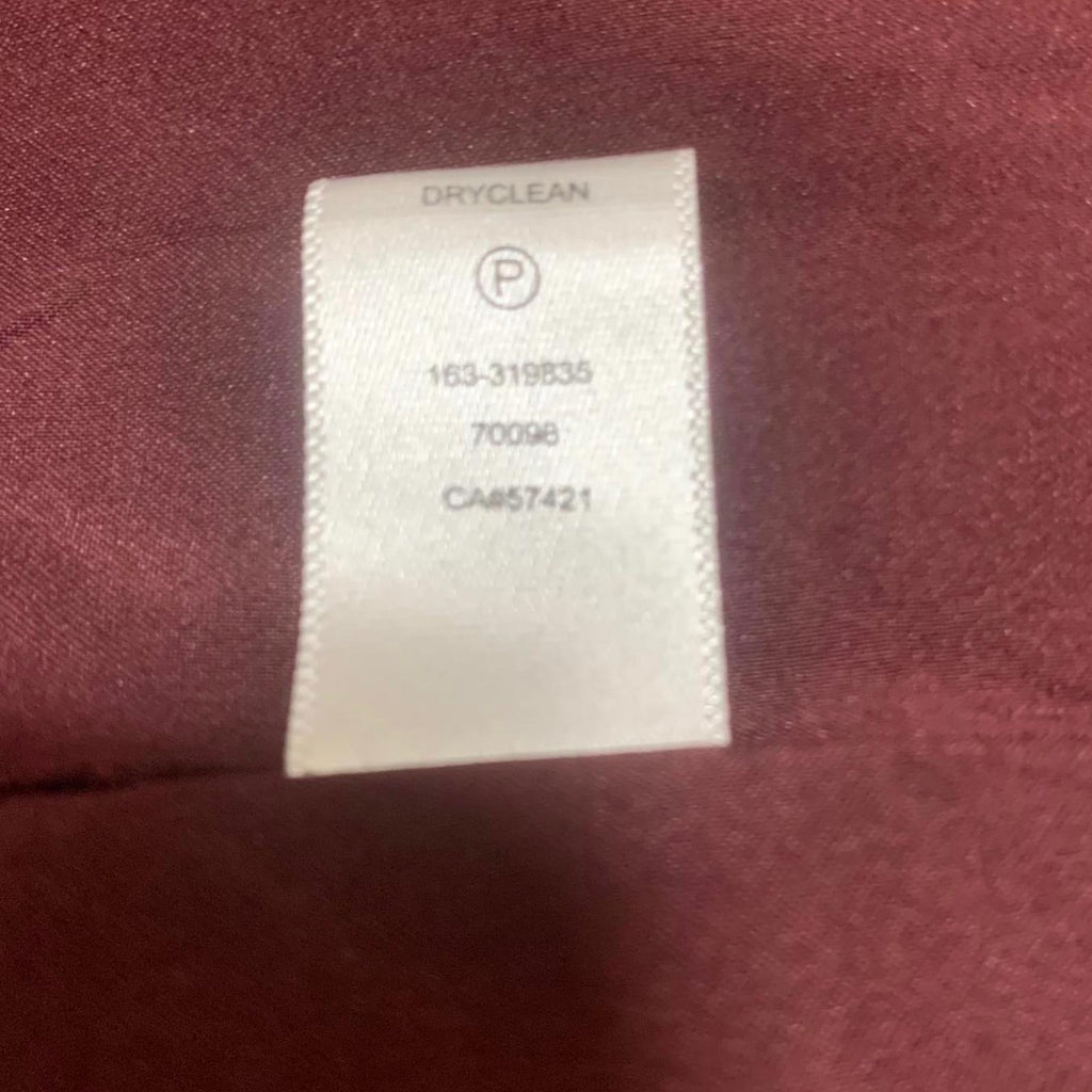 Women's Burgundy Polka Dot Blazer | LOFT Ann Taylor Petite Size S | Professional Work Jacket