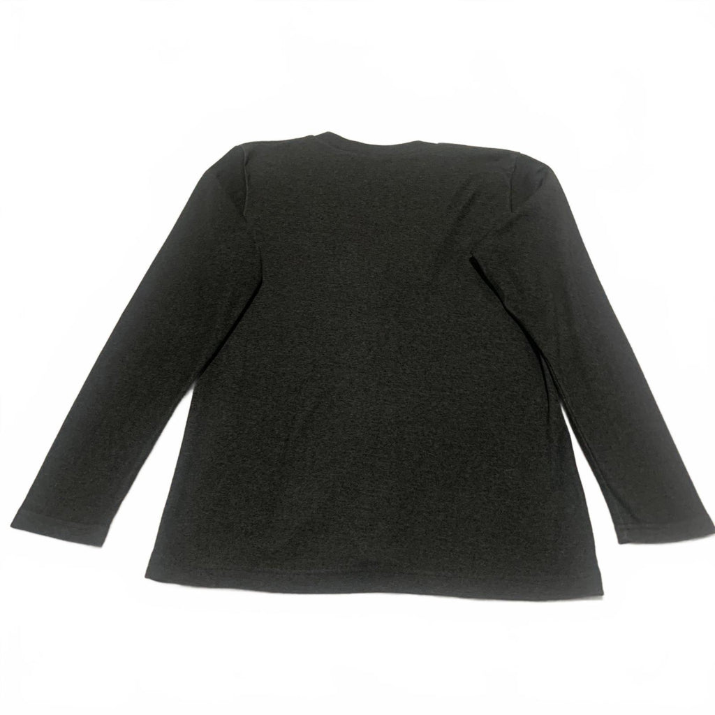 Flatseven Women's Size M Charcoal Gray Button Up Cardigan Sweater Minimalist