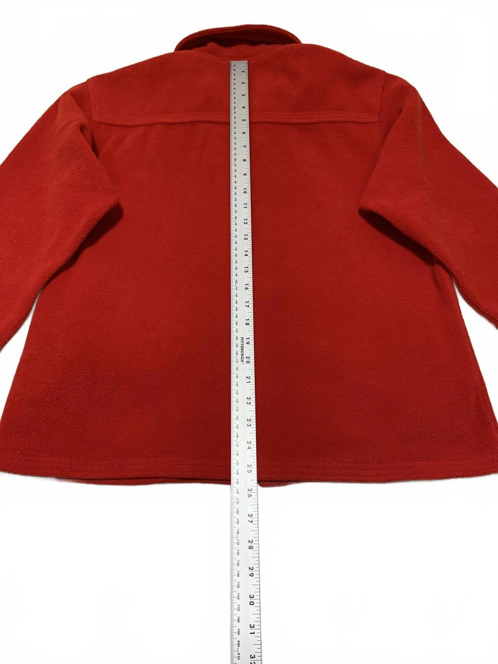 Willi Smith Collection Womens Size Small Red Zip-Up Fleece Jacket Pockets