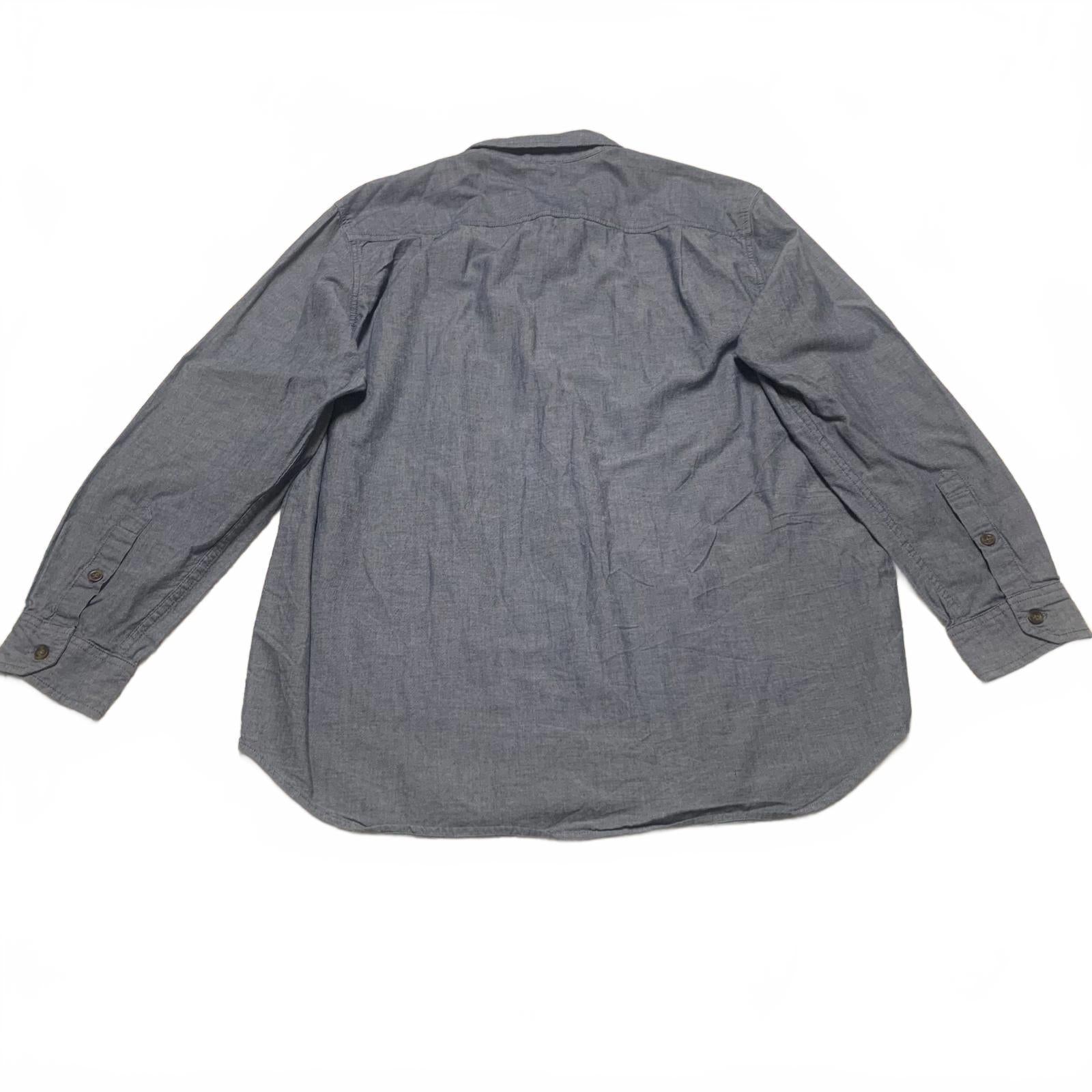 Carhartt Men’s Size Large Blue Wash Button-Up Chambray Work Shirt
