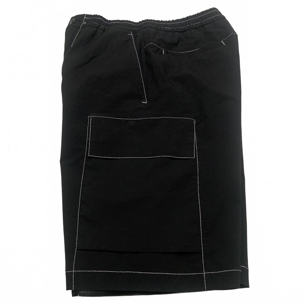 Zara Mens Sz Small Black Cargo Shorts Side Pockets W28