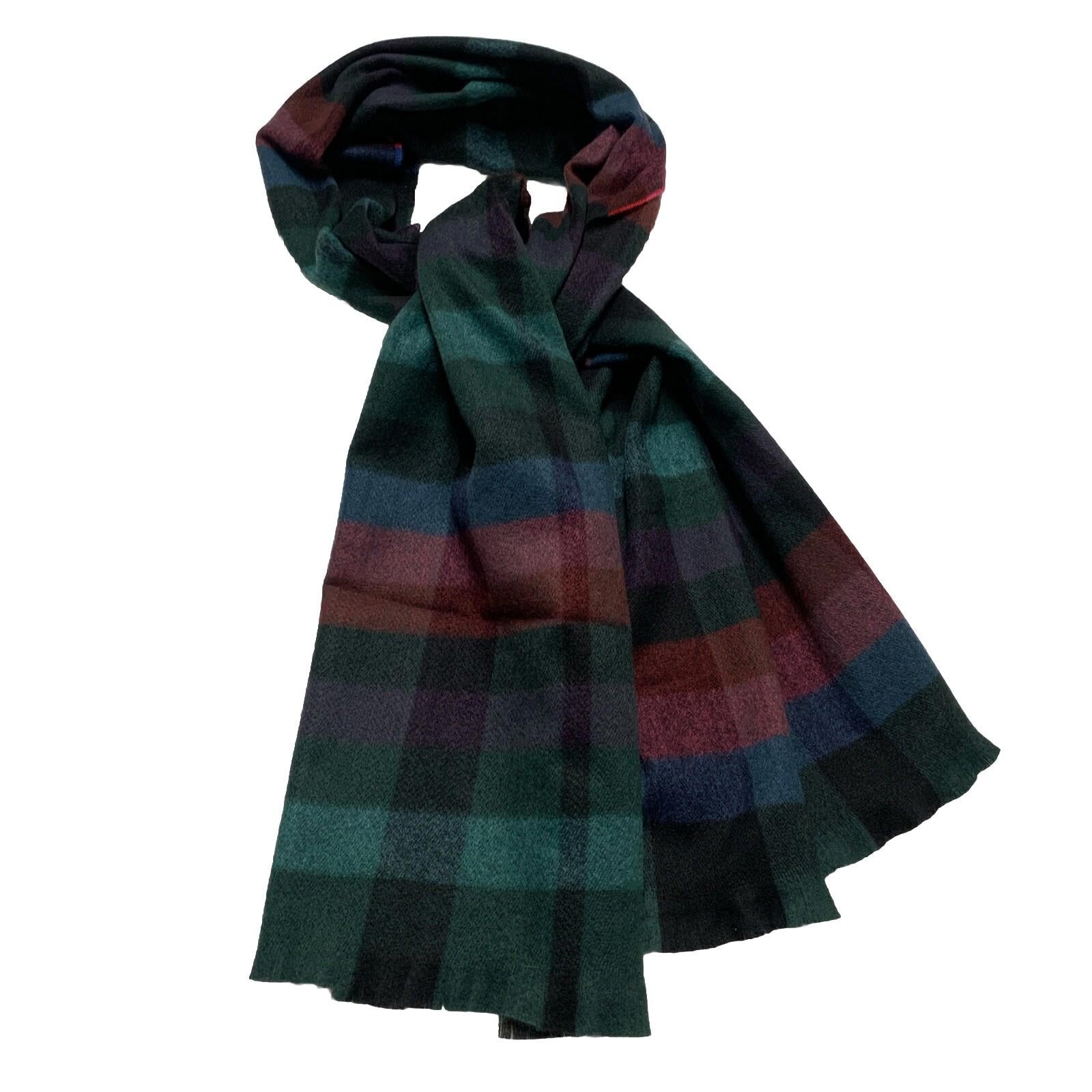 Torrid Multicolored Plaid Flannel Fringe Trim Scarf Shawl Wrap Blanket One Size