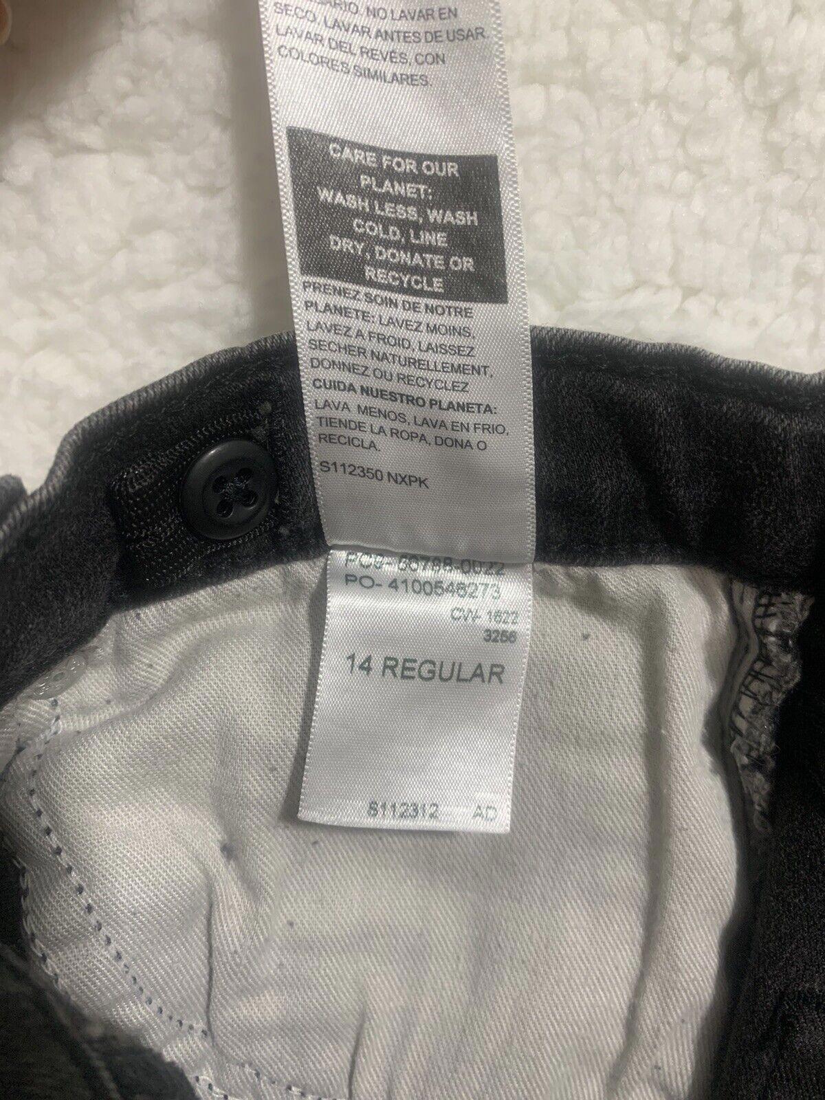 Levi Strauss Signature Boy 14R  Gray charcoal Jeans  Slim