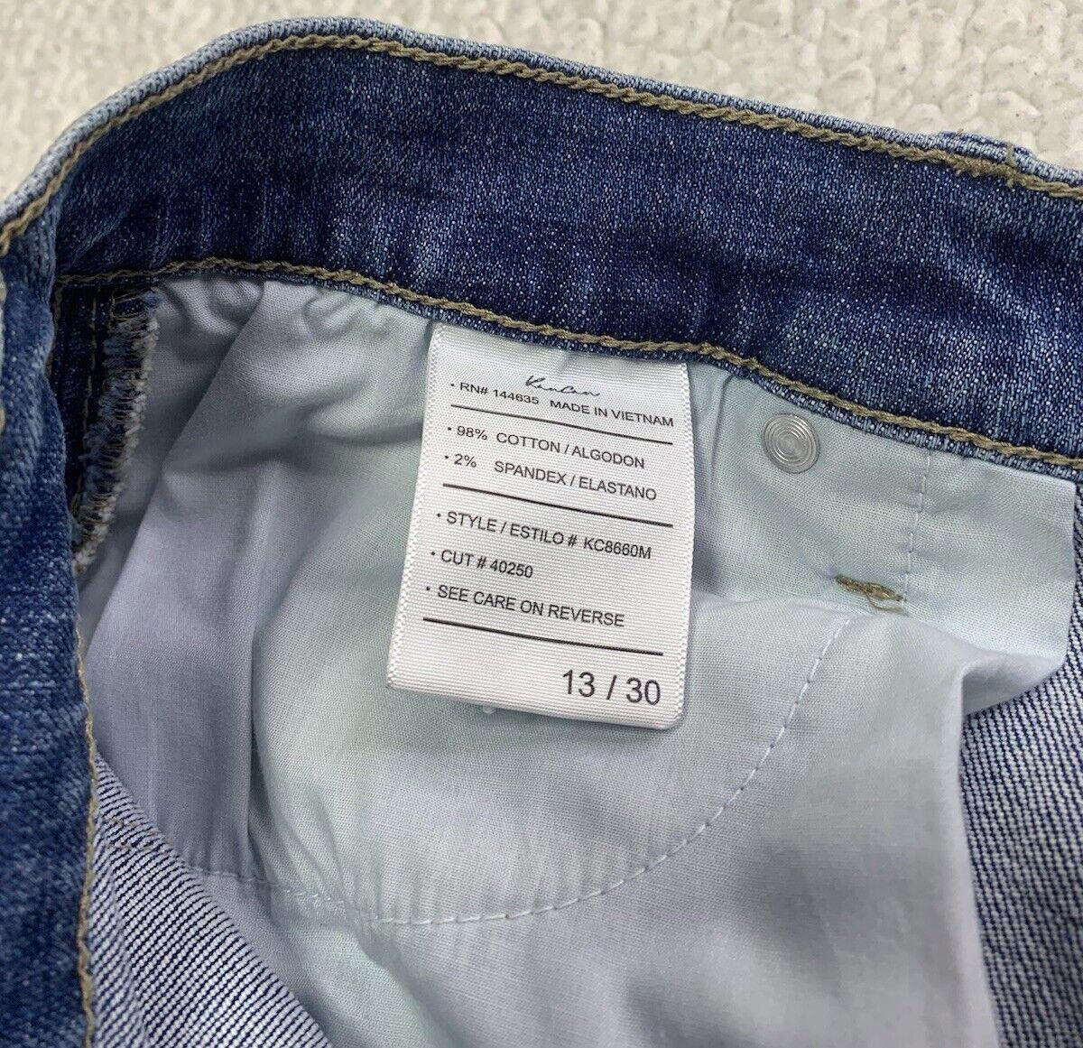 Kancan Jeans Women's Size 13 30 Blue Distressed Straight Leg