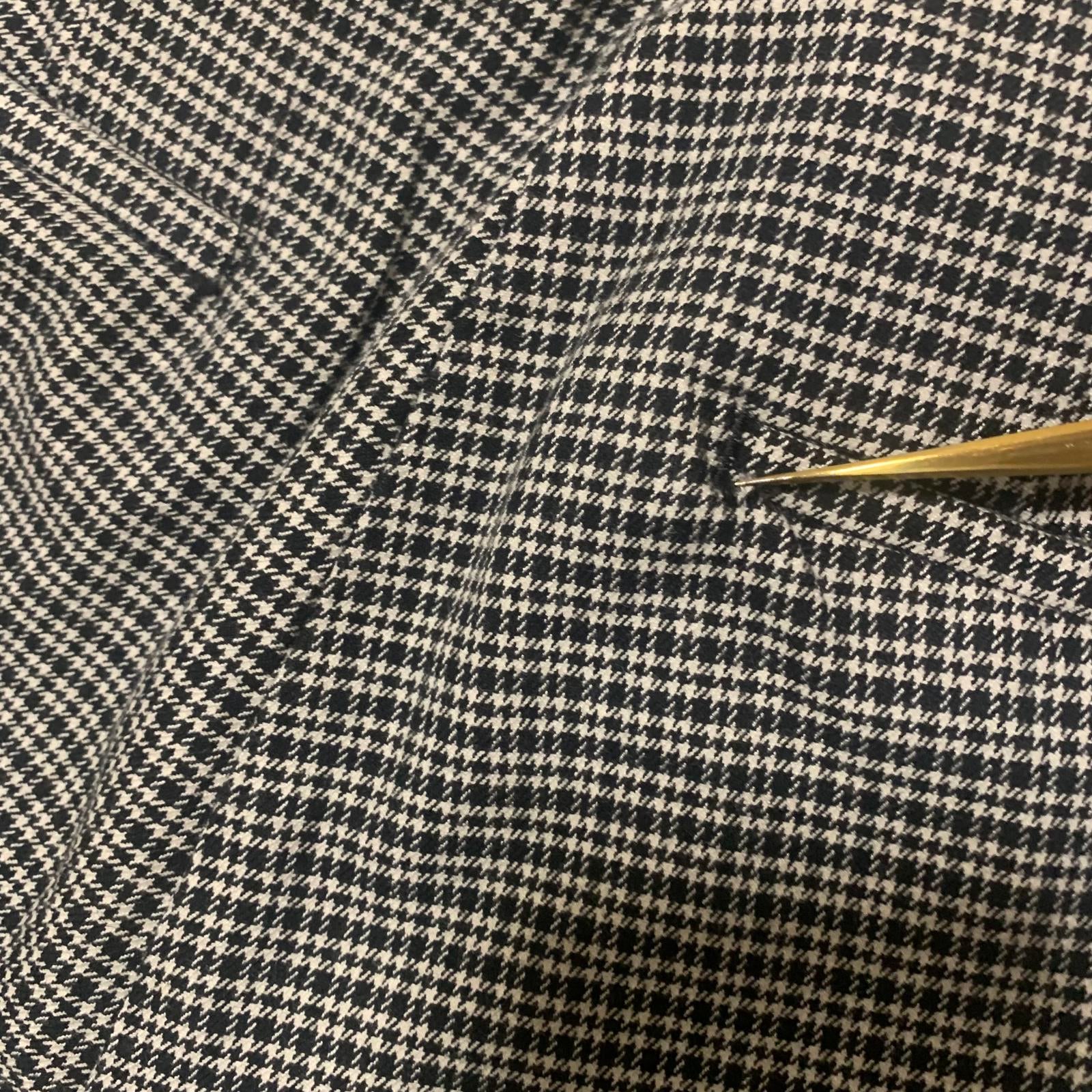 LOFT Women's Dress Pants Size 8 Black White Checkered Pattern Curvy Skinny