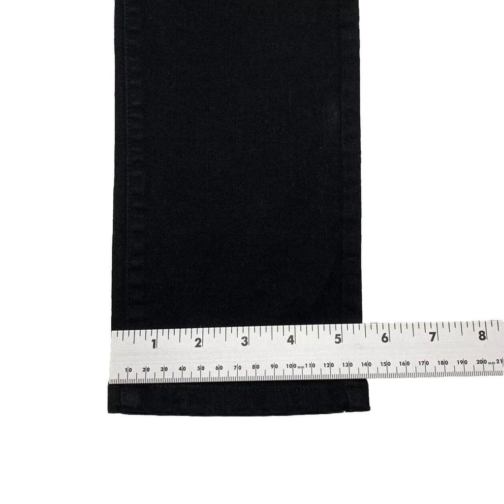 Uniqlo Men's Size 27x 26.75 Black Skinny Jeans Mid Rise Denim Cotton Blend