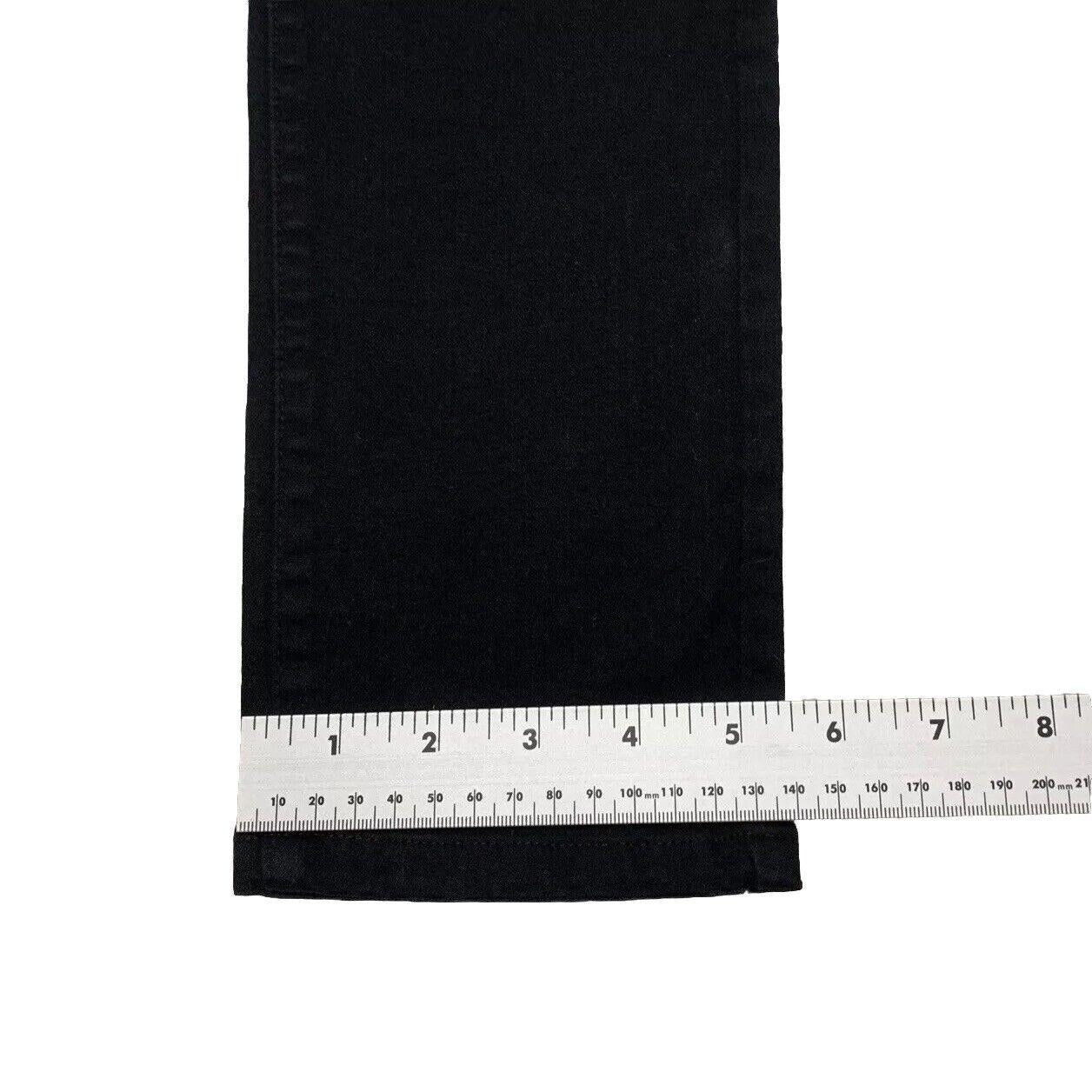 Uniqlo Men's Size 27x 26.75 Black Skinny Jeans Mid Rise Denim Cotton Blend