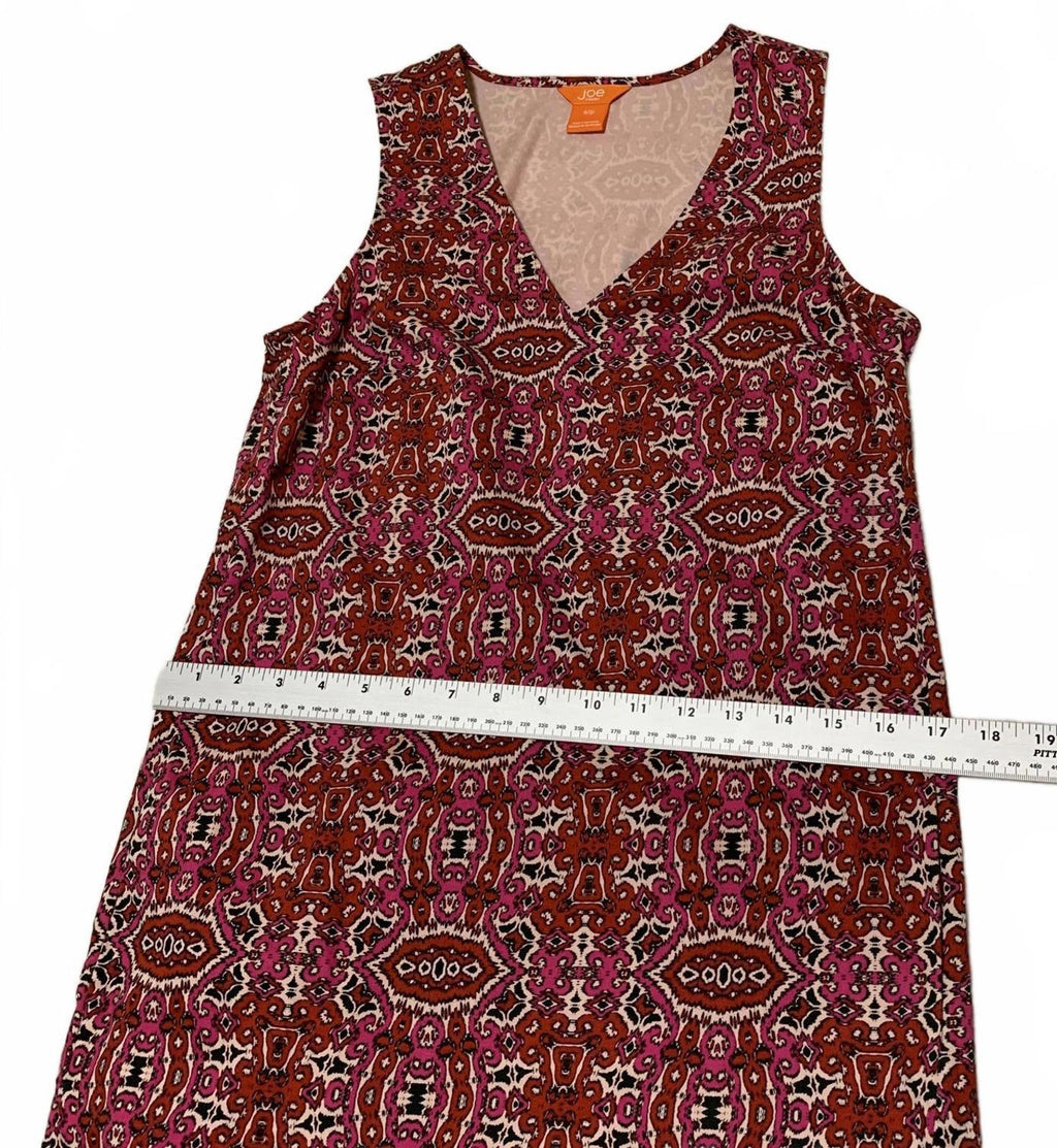 Joe Fresh Women's Size S Petite Fit V Neck Sleeveless Floral Print Sheath Dress