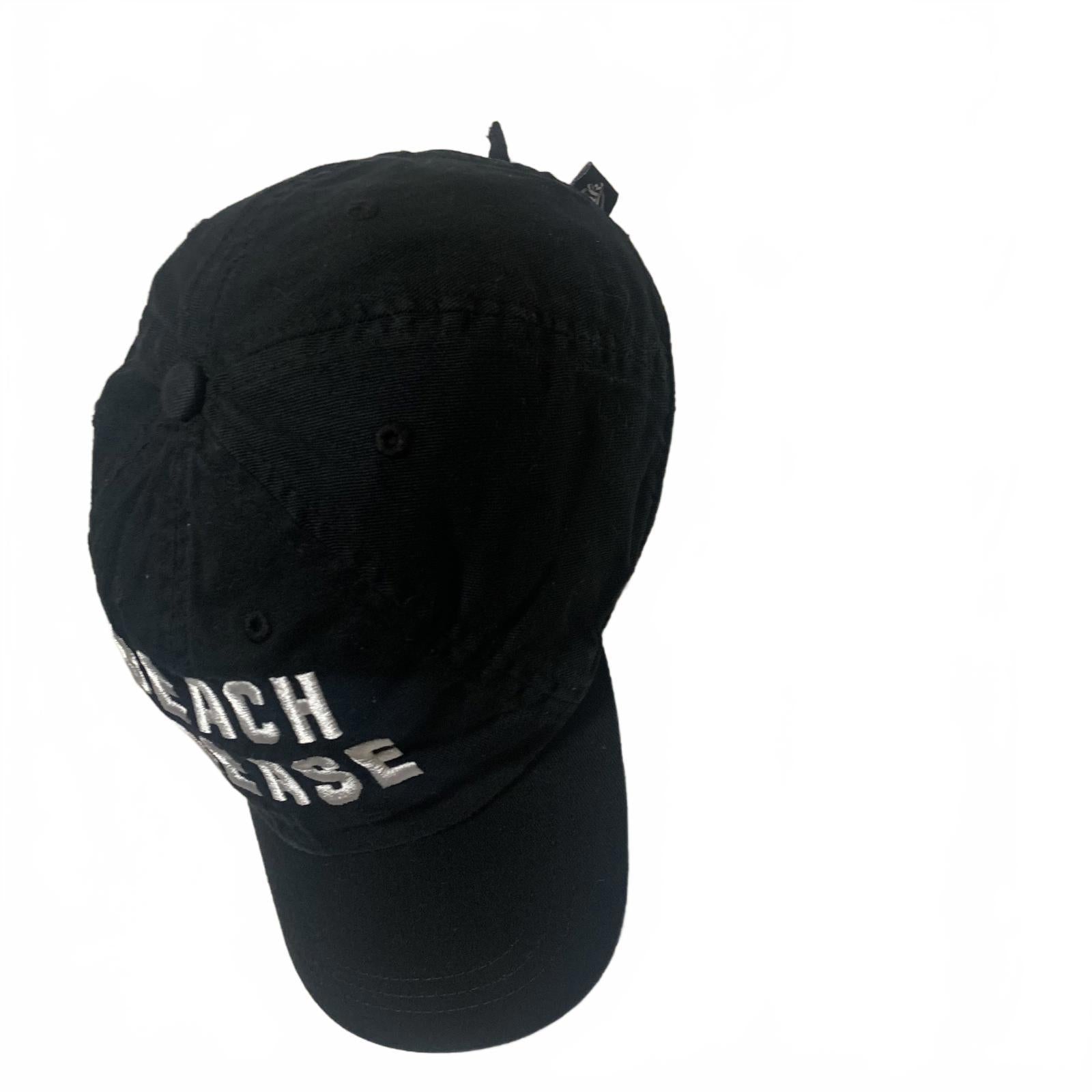 Pink Women’s One Size Fits All Black Baseball Cap Beach Please Embroidery
