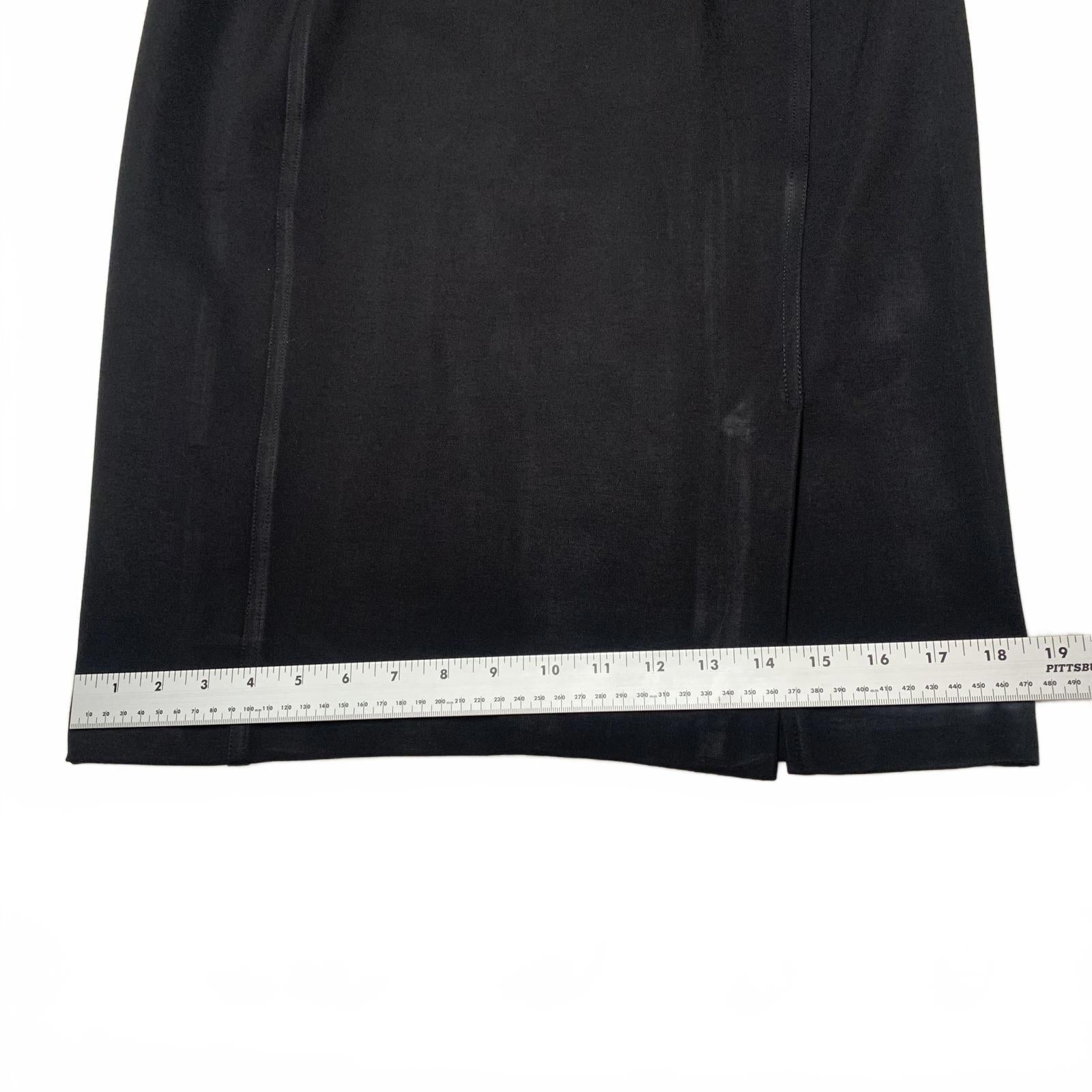 Ivanka Trump Womens Black Elegant Pencil Skirt Stretch 30" Waist Pull On