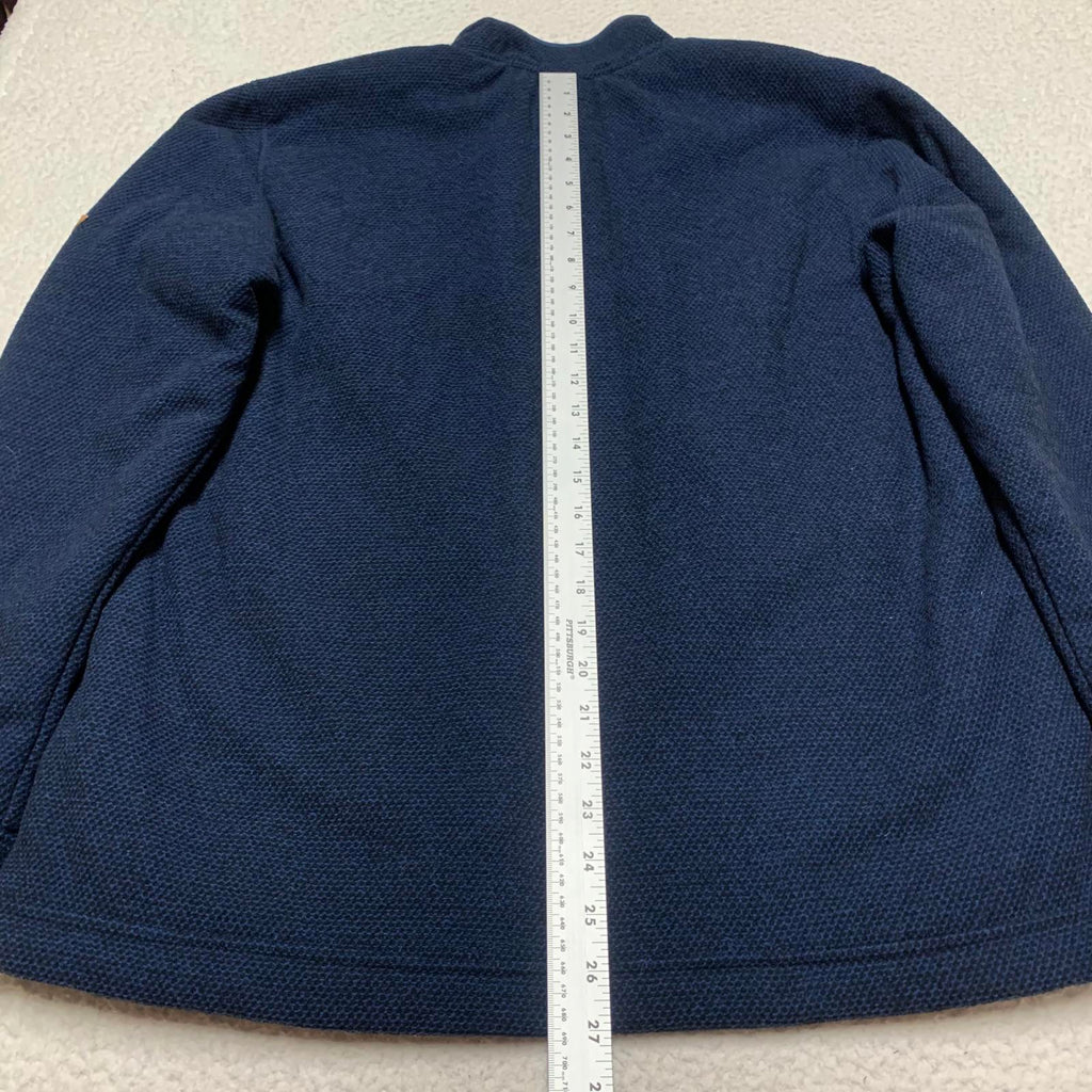 Orvis Men's Size Medium Navy Blue Fleece Jacket Sherpa Lining