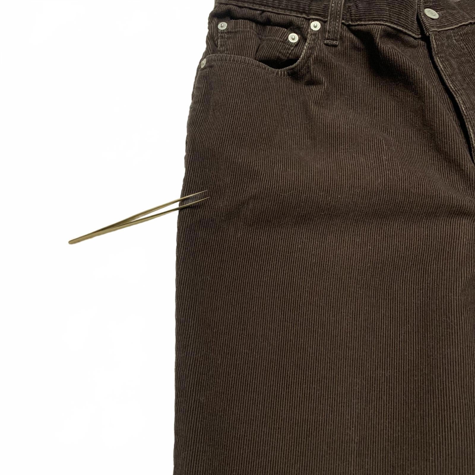 Lands' End Men's Size 38 Brown Traditional Fit Tapered Leg Corduroy Pants