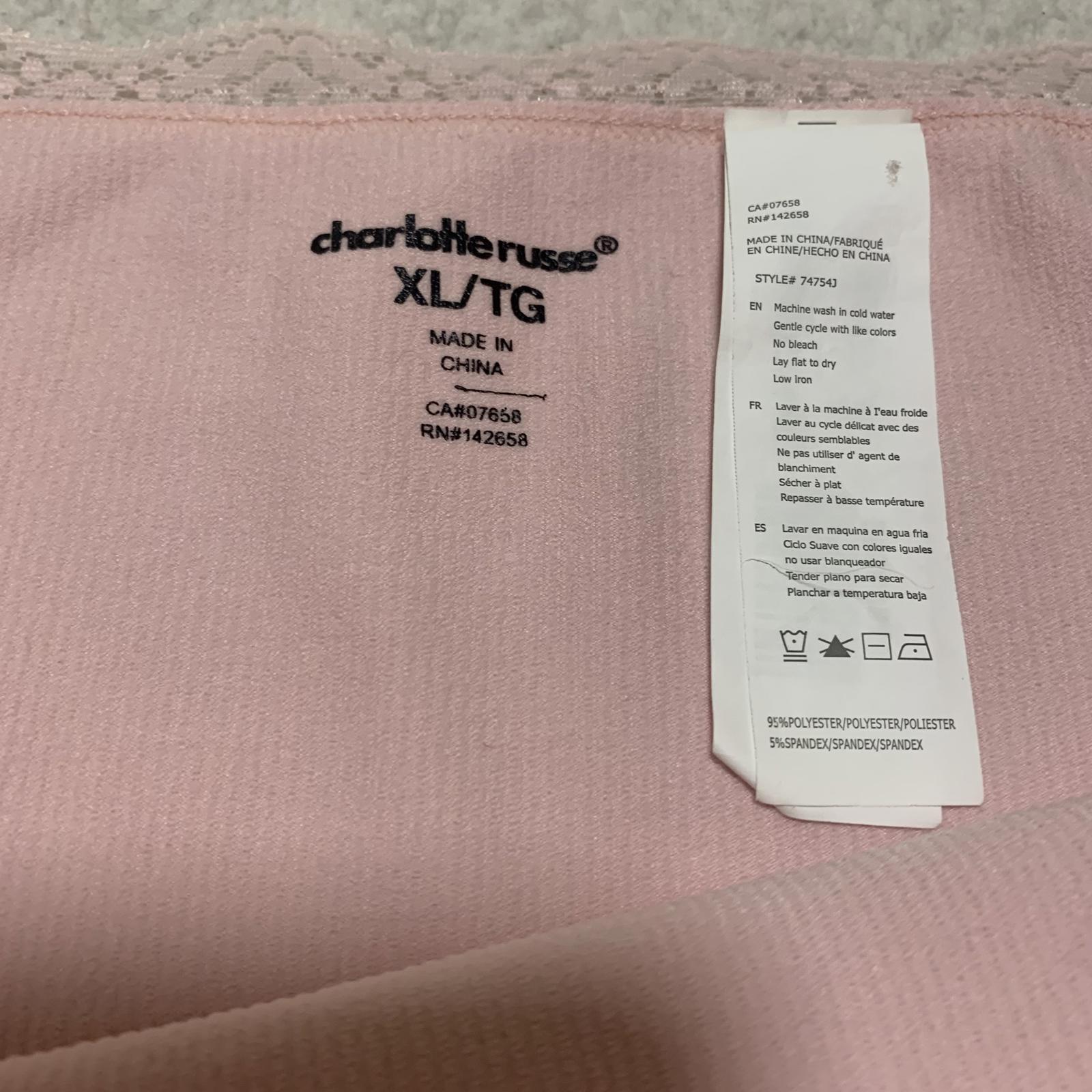 Charlotte Russe Women's Size XL Pink Off Shoulder Long Sleeve Top