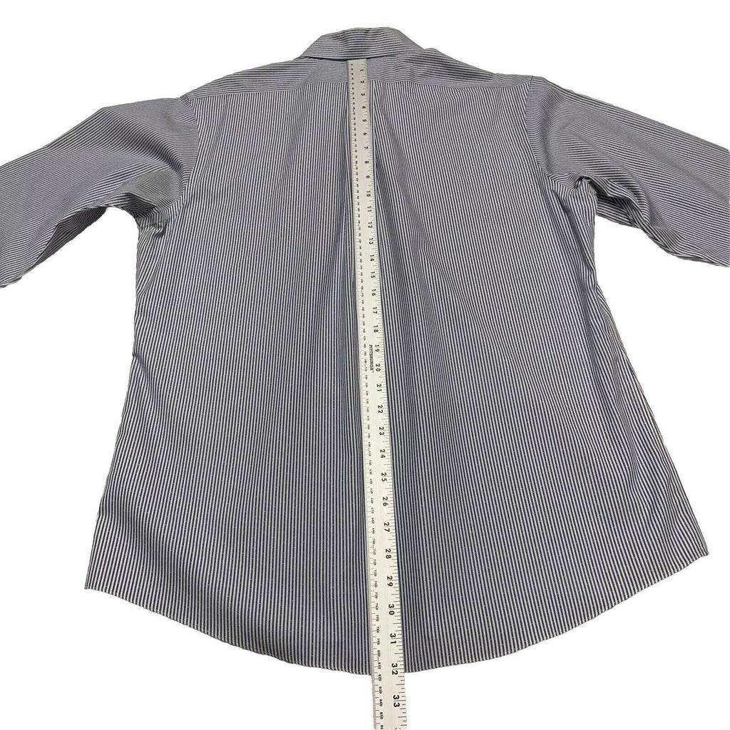 Brooks Brothers Regent Shirt Mens 16 1/2 - 34 Blue Striped Long Sleeve Non-Iron