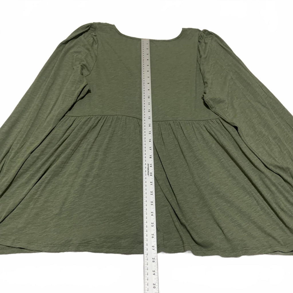 Torrid Super Soft Slub Jersey Women's Top Size 2 Olive Green
