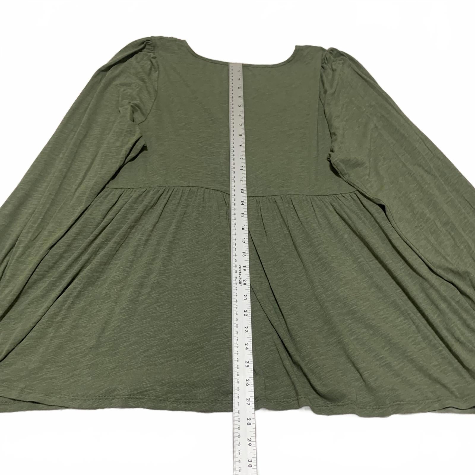 Torrid Super Soft Slub Jersey Women's Top Size 2 Olive Green
