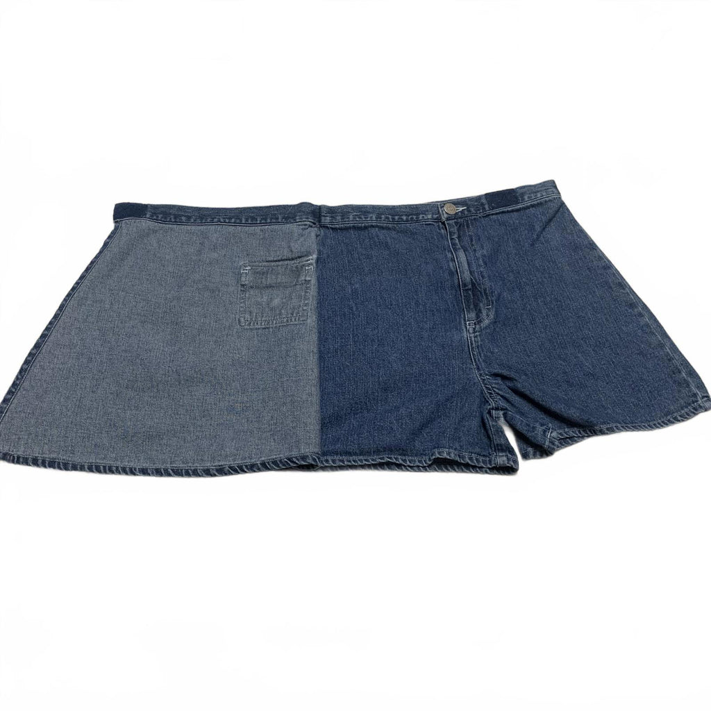 VTG OshKosh Genuine Girl Sz 14 Denim Blue  Skort Skirt Sz 14  W23.5 Cotton