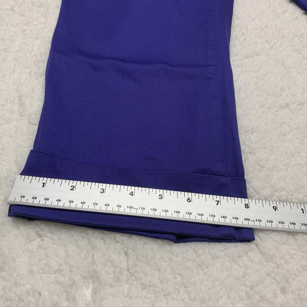 Mossimo Women’s 16 Capri Pants Slacks Purple Cuffed Stretch