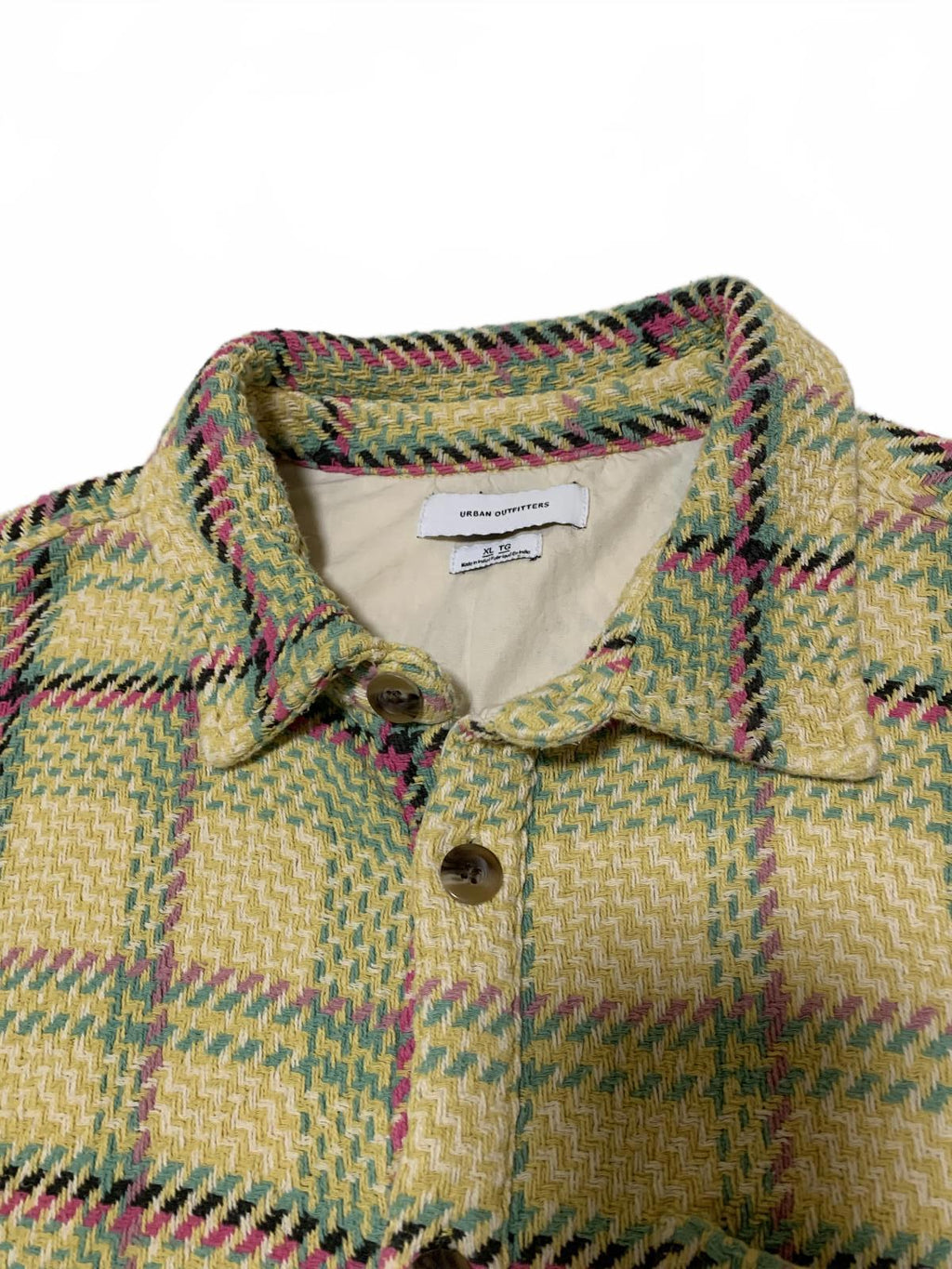 Urban Outfitters Women's XL Woven Plaid Button Up Jacket boho-chic India