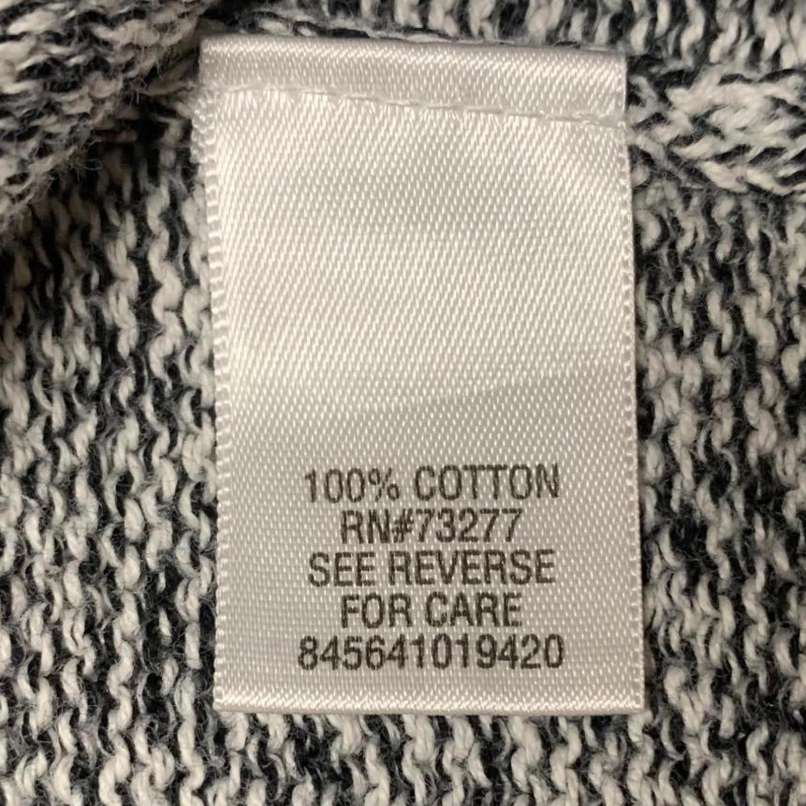 Croft & Barrow Men's XL Gray Burgundy Striped Sweater Cotton