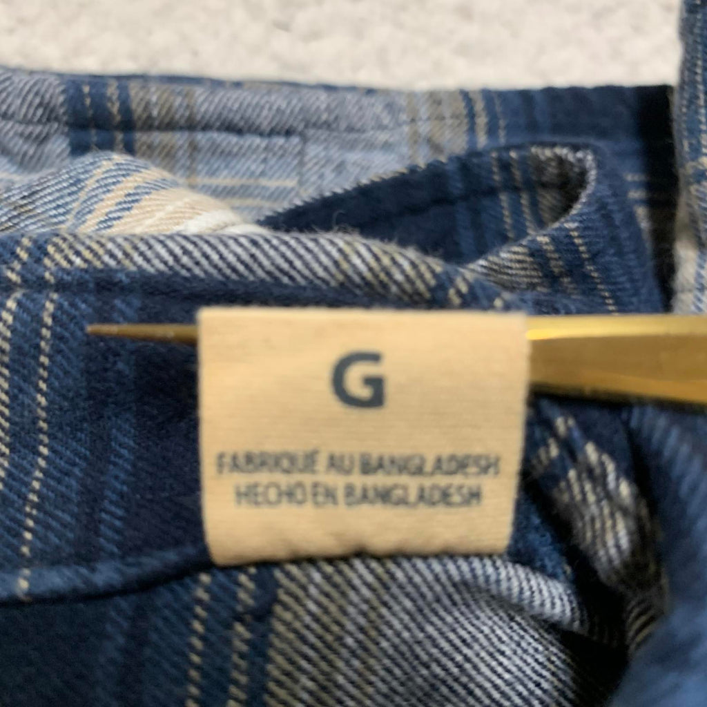 Red Head Brand Co. Men's Sz Large Blue Plaid Flannel Shirt Cotton
