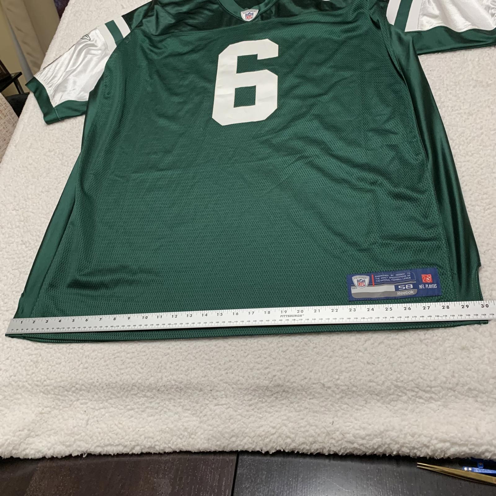 Reebok New York Jets Mark Sanchez #6 Jersey Sz 58 Football  NFL Onfield