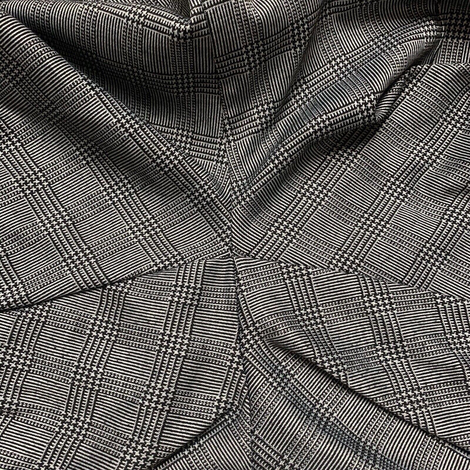 Maze Collection Pants Women's 3X Black Plaid Stretch Sewn
