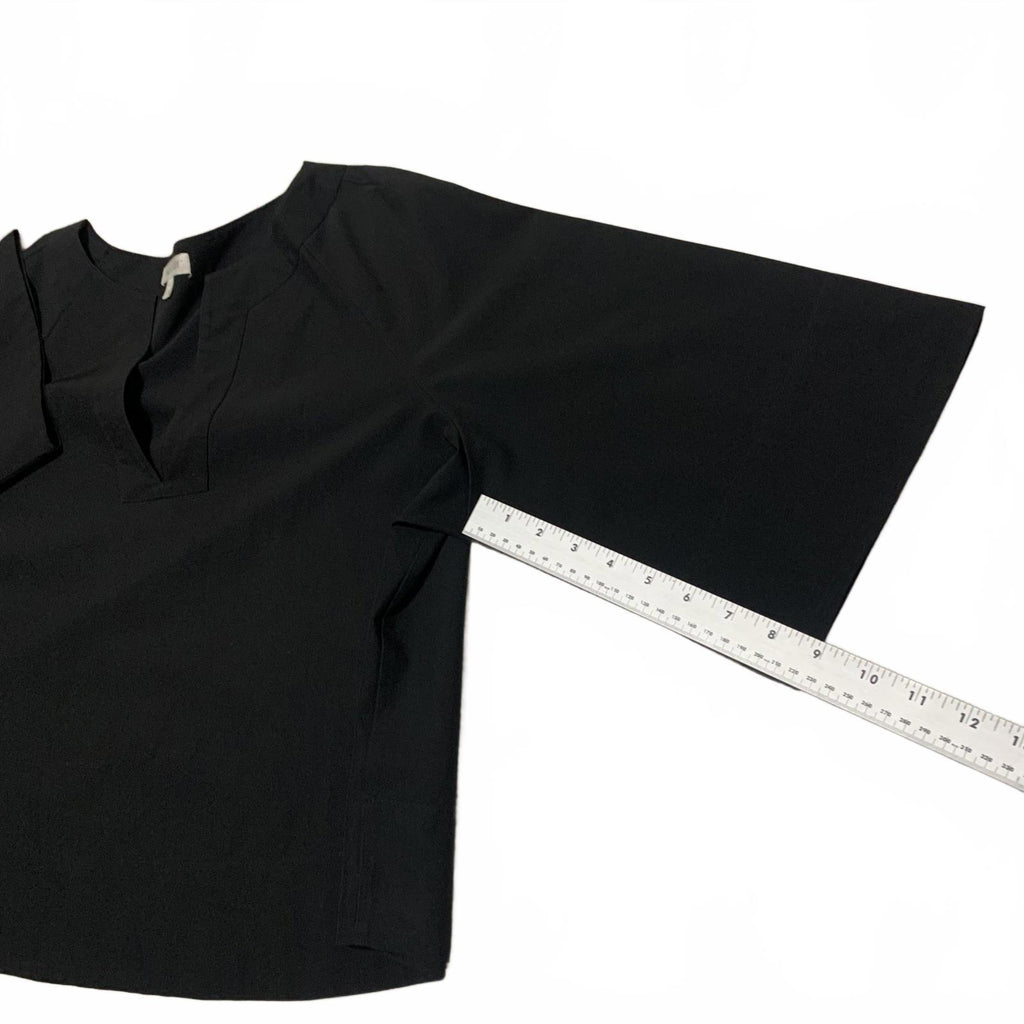 Prologue Women's Size X Large Black V-Neck Crop Top Minimalist Oversized