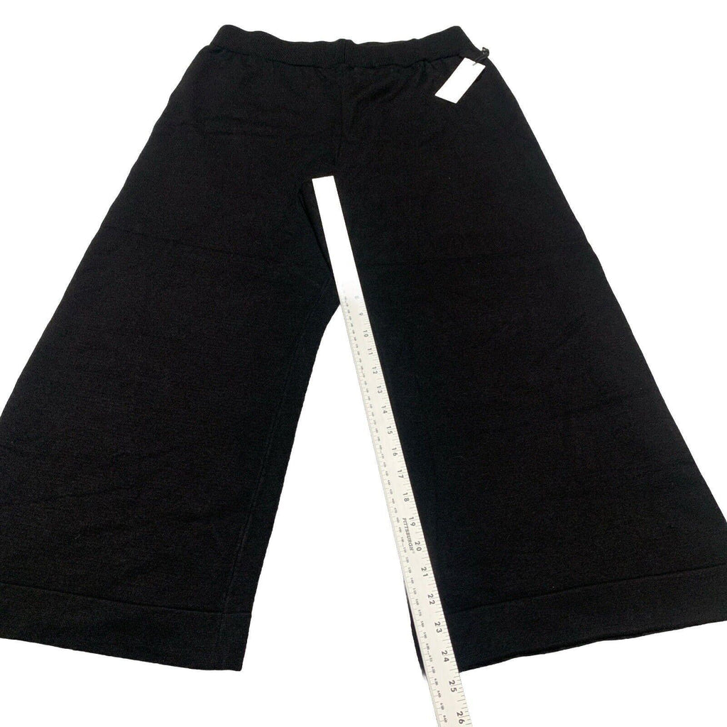 Dex Clothing Women’s Large Black Noir Wide Leg Gaucho Culottes Cropped Pants